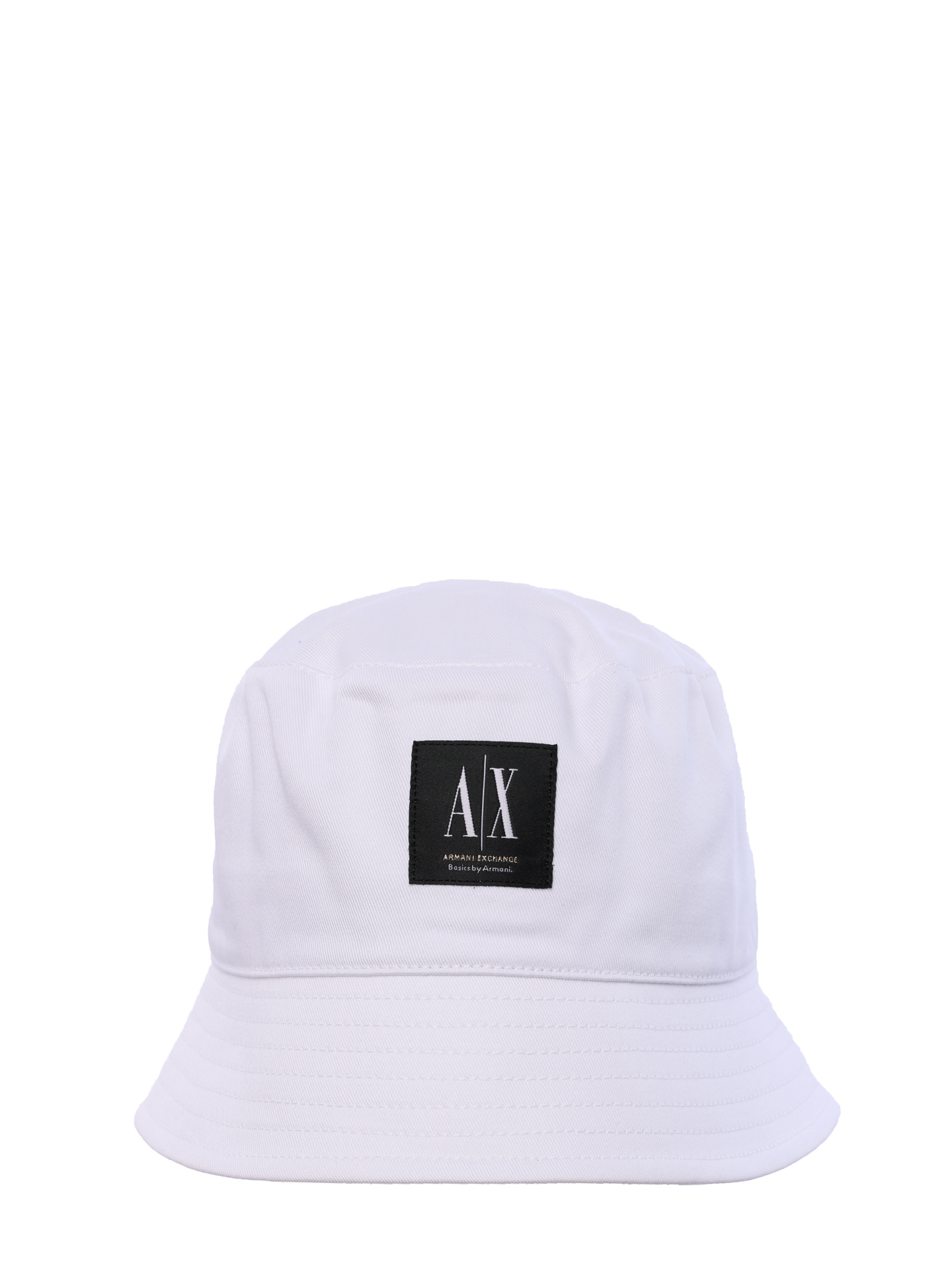 Панама Armani Exchange 954703 3R107 00010 белая хлопковая с логотипом  — купить в интернет-магазине Verdistore