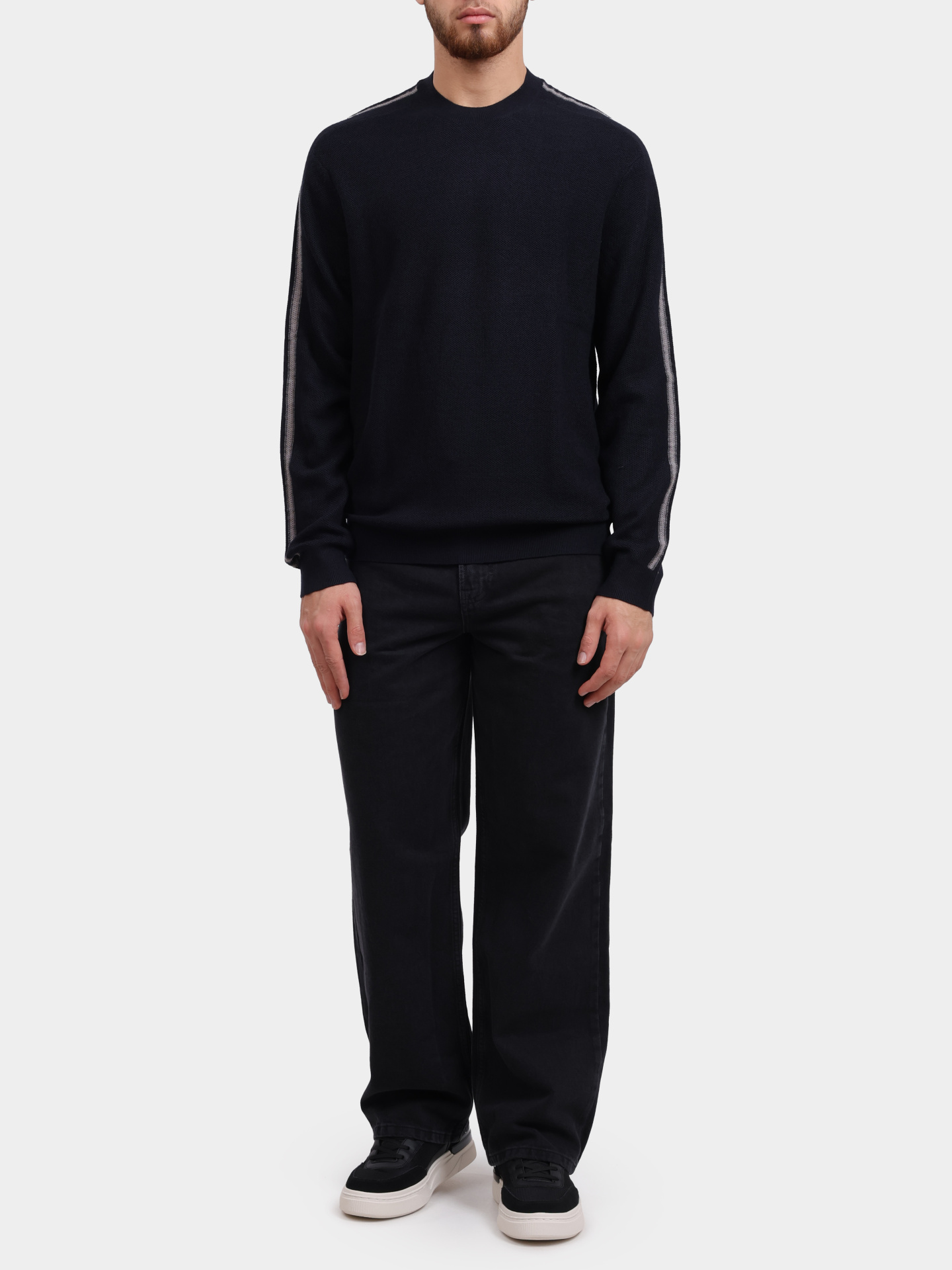 Джемпер Armani Exchange XM001318 AF11965 UB101 темно-синий мужской  — купить в интернет-магазине Verdistore