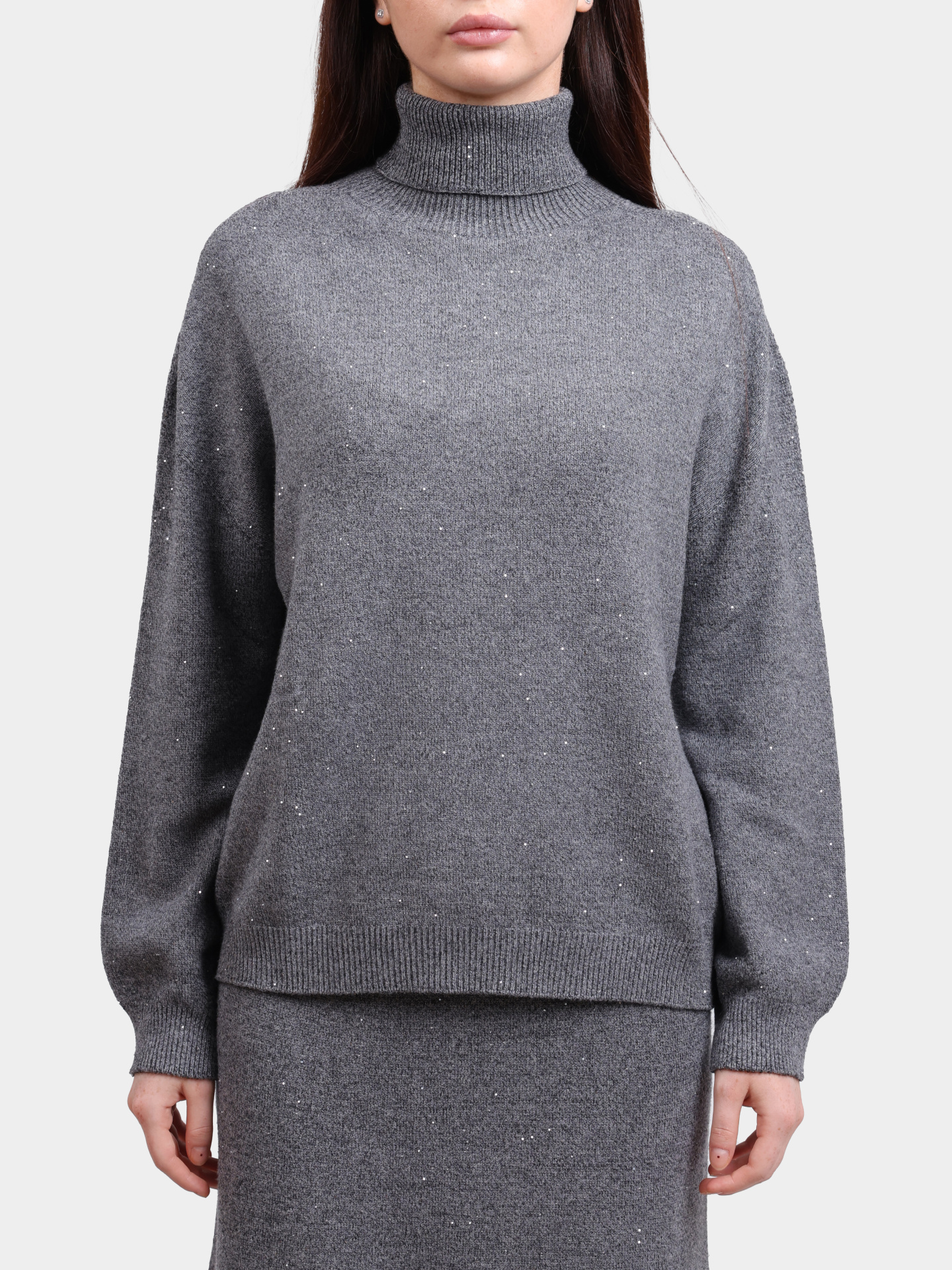 Свитер Liu-Jo MF5234 MA27R 04485 серый женский с пайетками — купить в интернет-магазине Verdistore