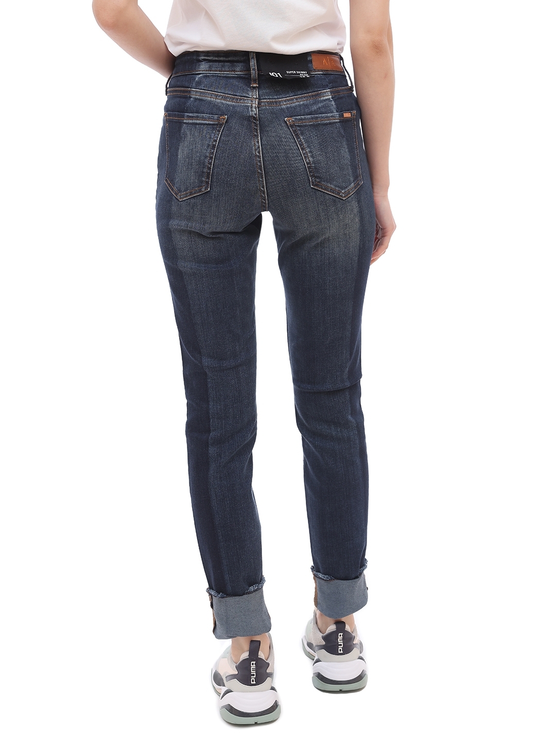 Джинсы Armani Exchange 3GYJ01 комбинированные женские — купить в интернет-магазине Verdistore