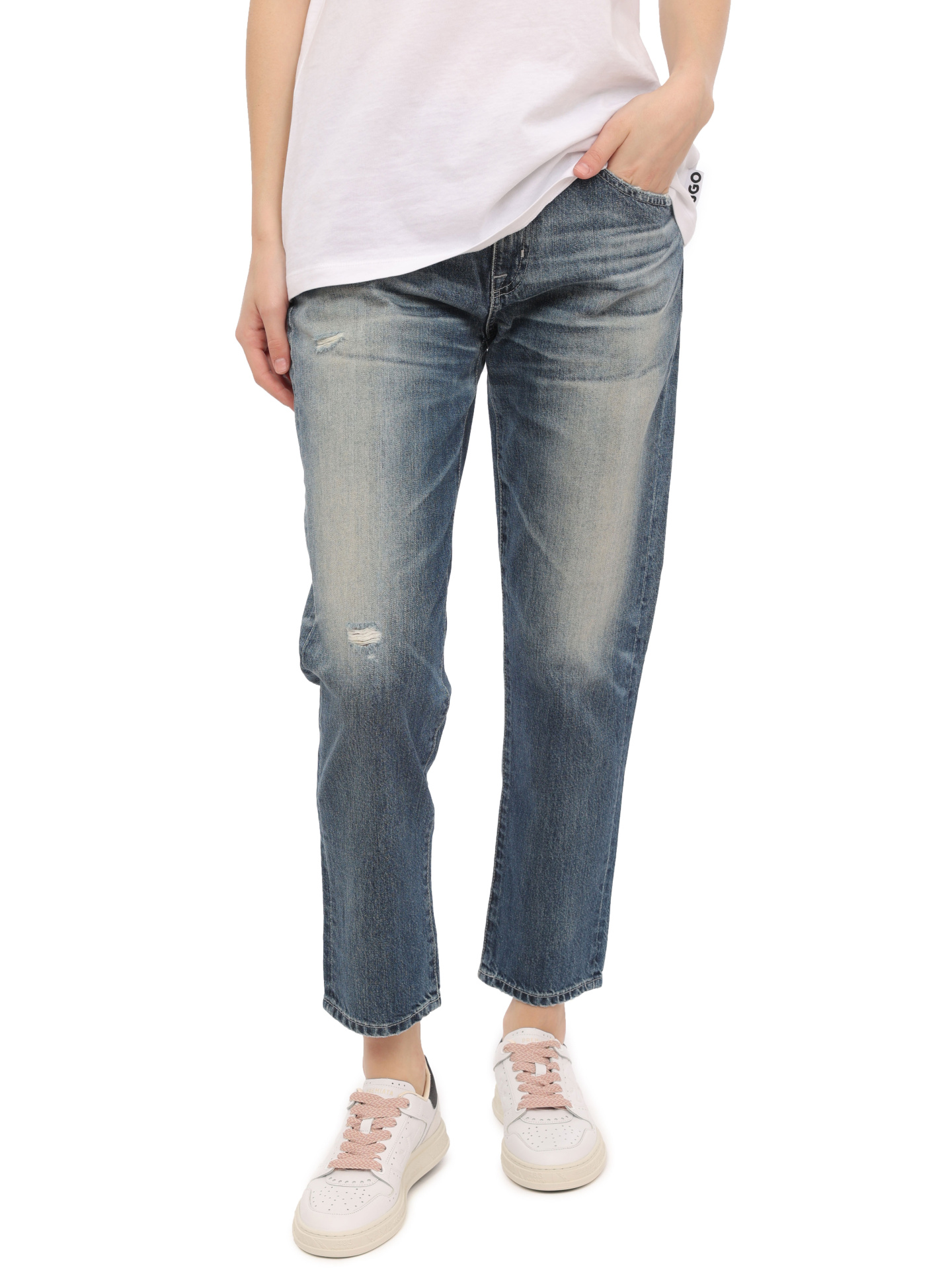 Джинсы AG LGN157523YWIW светло-синие женские — купить в интернет-магазине Verdistore