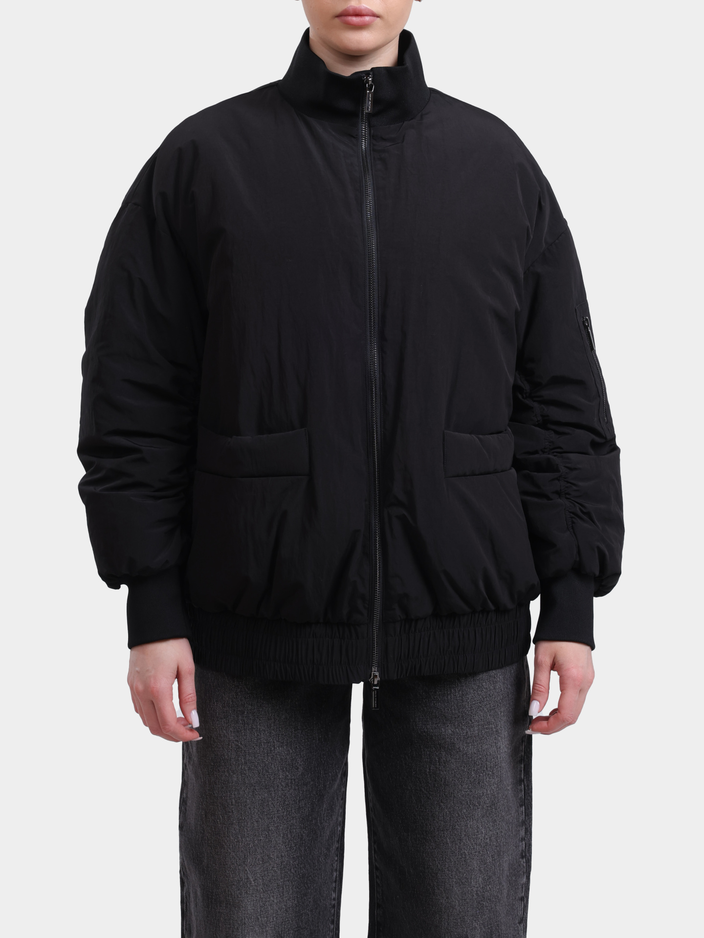 Куртка Armani Exchange XW000670 AF16210 UC001 черная женская — купить в интернет-магазине Verdistore