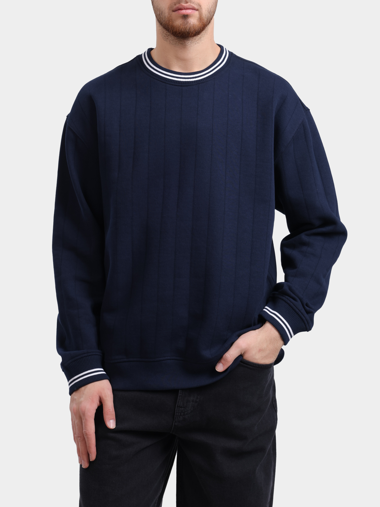 Свитшот Tommy Jeans DM0DM19225 C1G хлопковый мужской — купить в интернет-магазине Verdistore