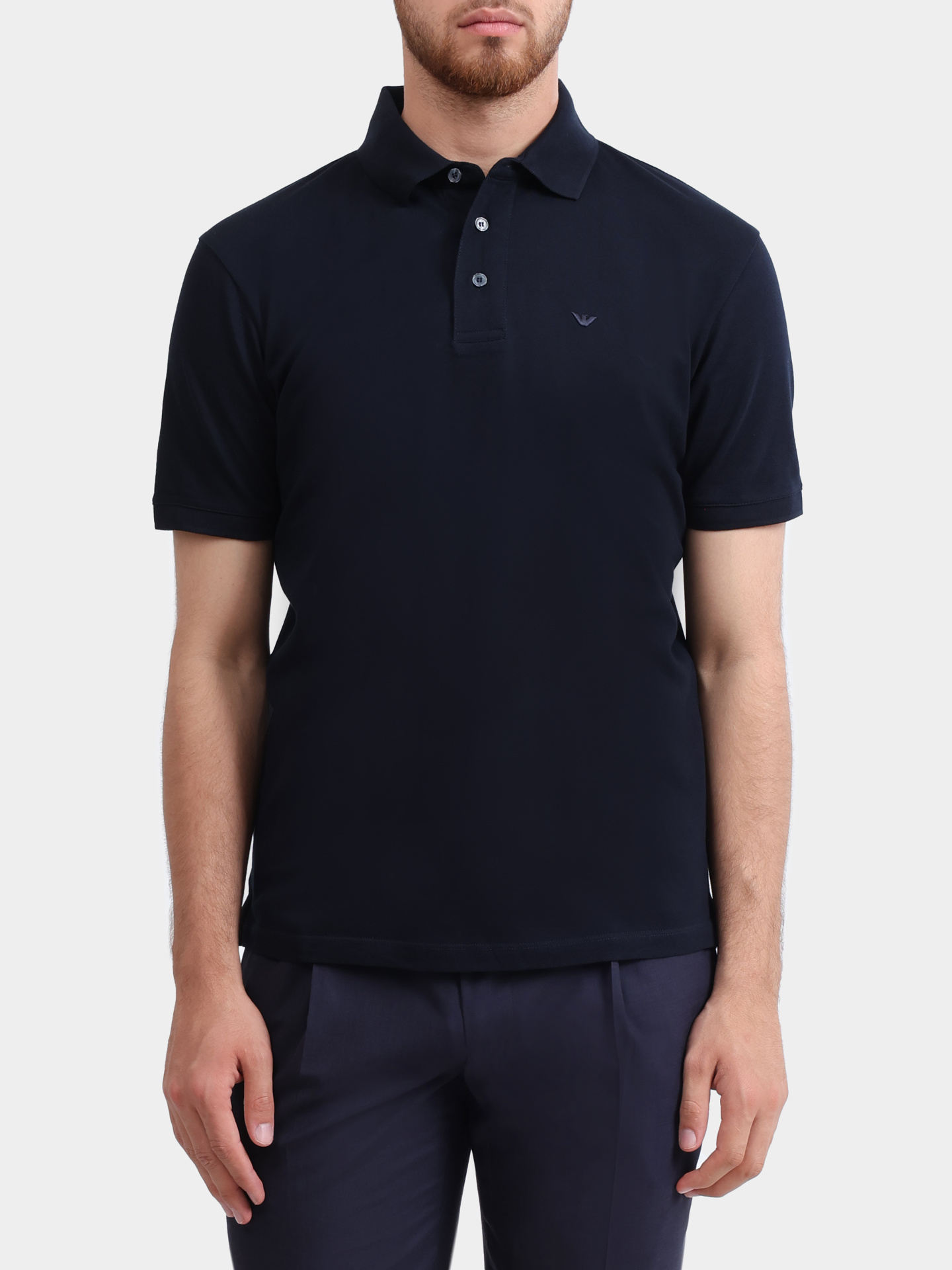 Поло Emporio Armani EM004643 AF12955 UB118 хлопковое мужское — купить в интернет-магазине Verdistore