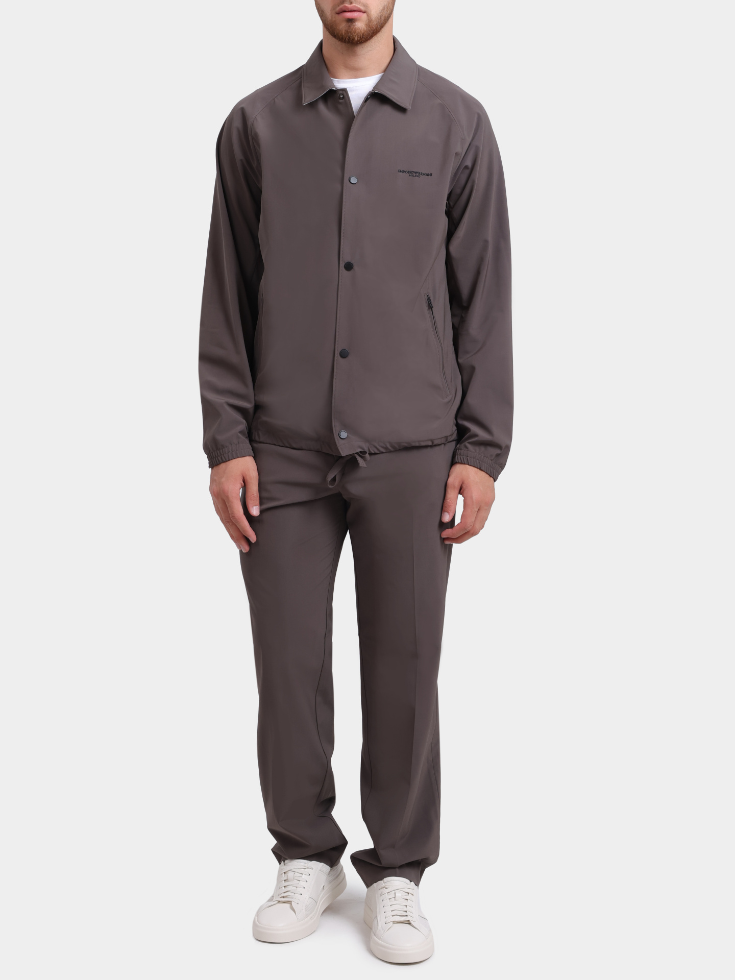 Брюки Emporio Armani EM001505 AF21368 U6200 коричневые мужские — купить в интернет-магазине Verdistore