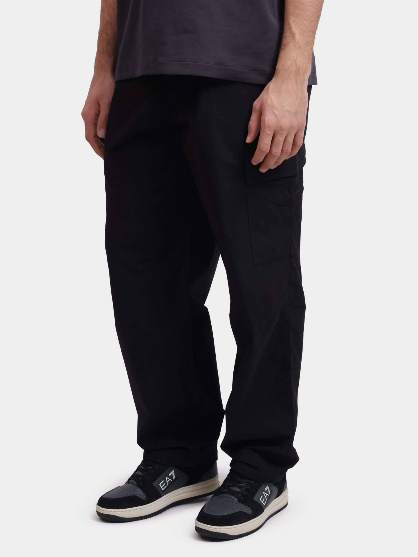 Брюки-карго Calvin Klein Jeans J30J327286 BEH черные мужские — купить в интернет-магазине Verdistore