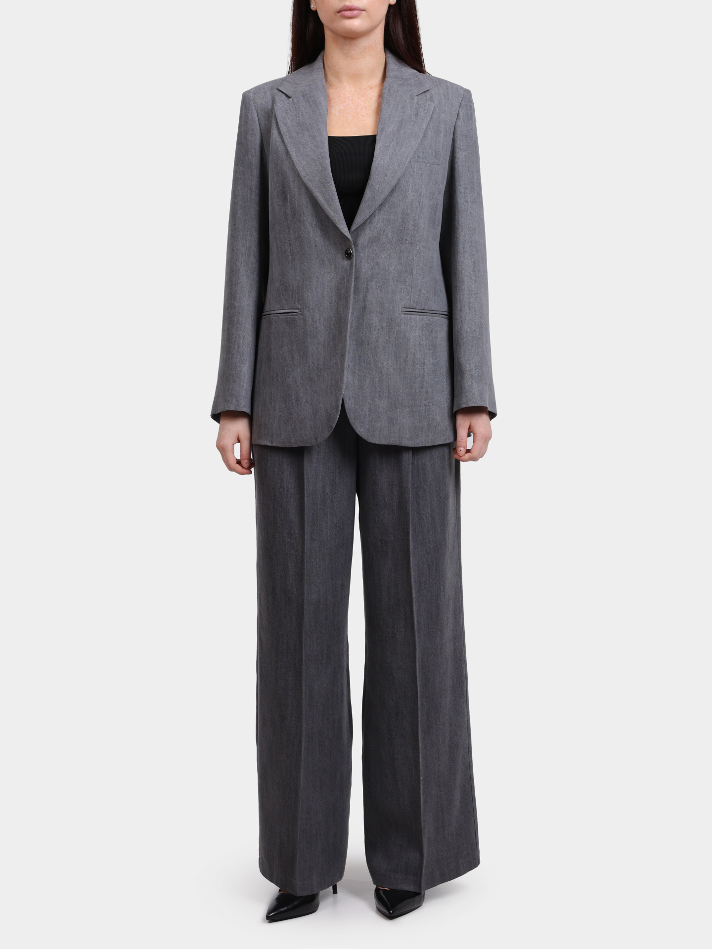 Брюки Liu-Jo UF5144 D0266 87457 серые женские — купить в интернет-магазине Verdistore