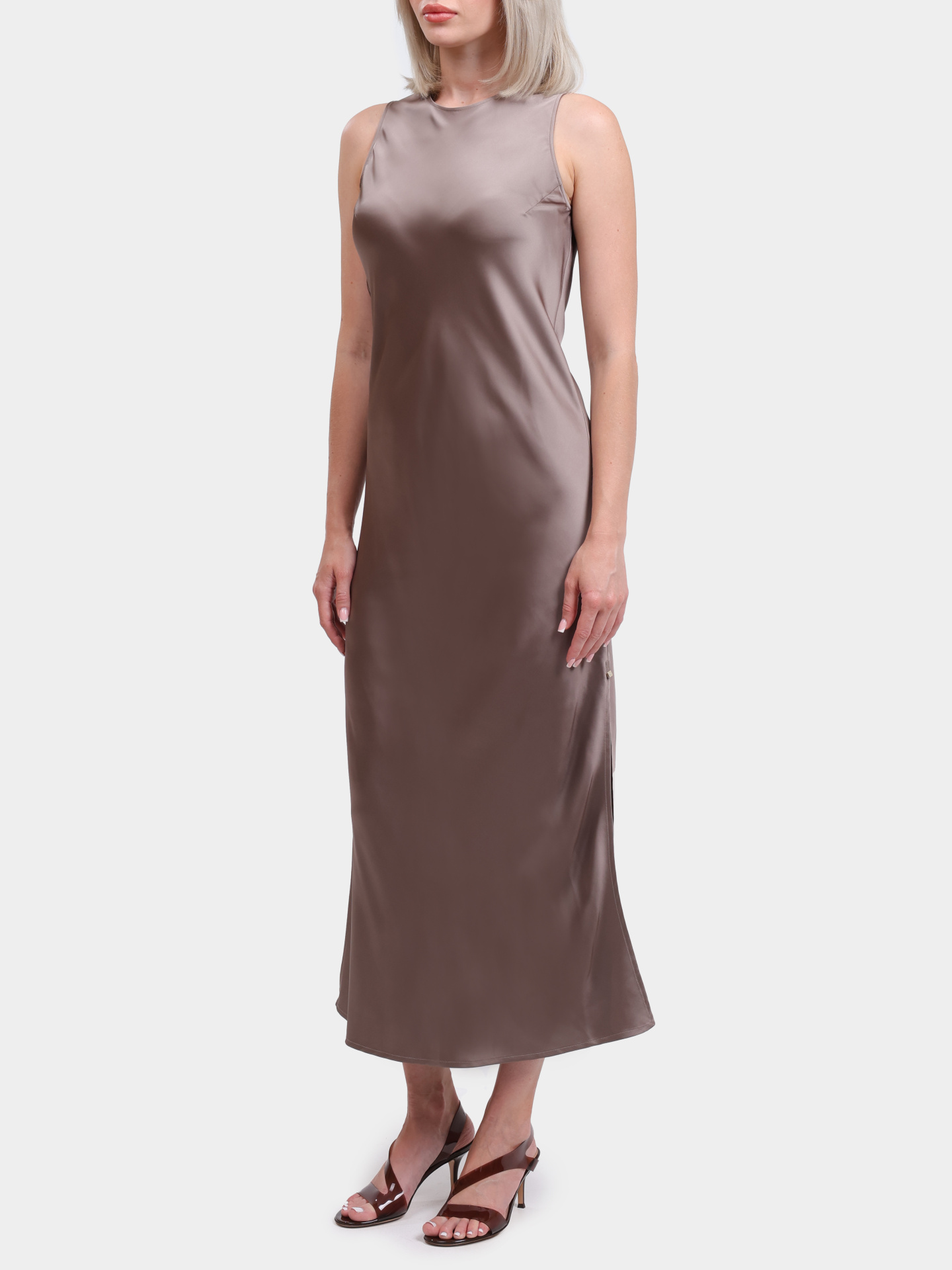 Платье Herno AB000037D 12506 2600 атласное женское — купить в интернет-магазине Verdistore