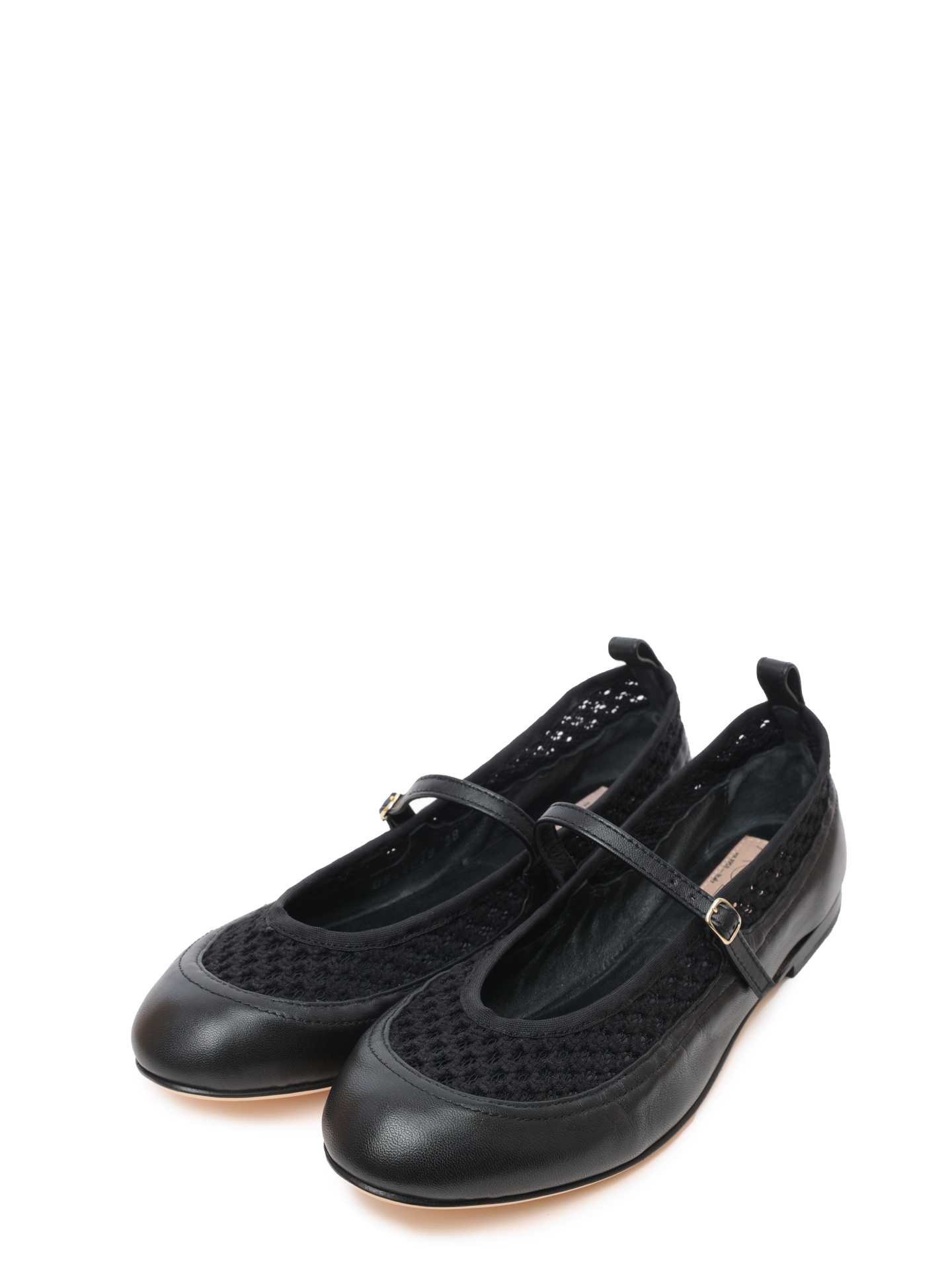 Балетки AGL D544019PCK7645 1013 черные женские с вязаной вставкой — купить в интернет-магазине Verdistore