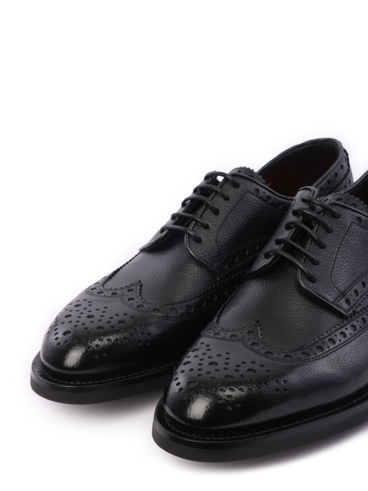 Дерби из черной фактурной кожи на высоком каблуке — купить в интернет-магазине Verdistore