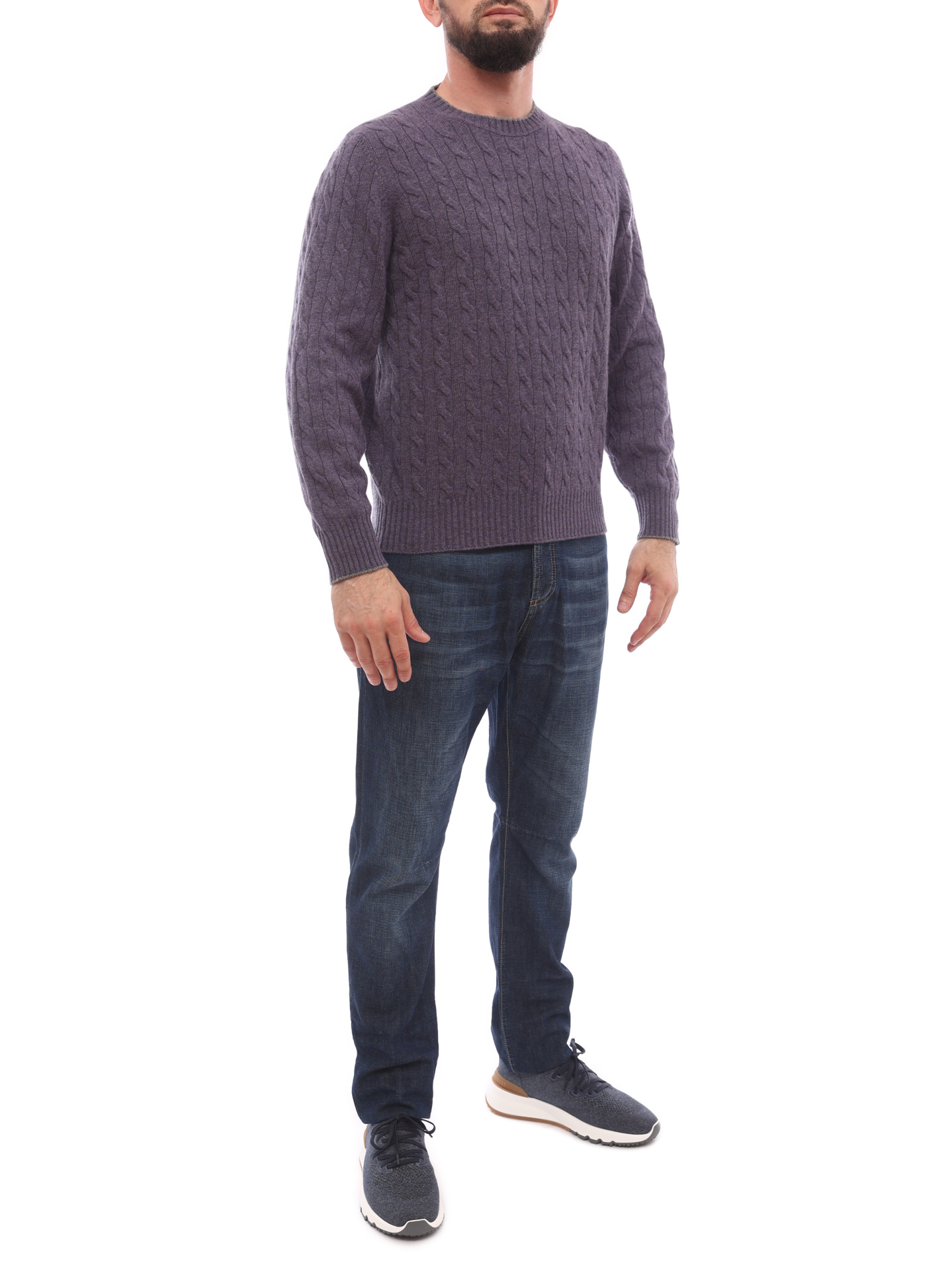 Свитер Brunello Cucinelli M2205908 фиолетовый мужской — купить в интернет-магазине Verdistore