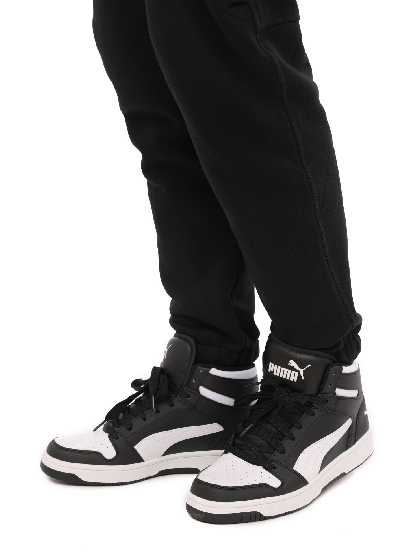 Кроссовки черные высокие черно-белые  — купить в интернет-магазине Verdistore