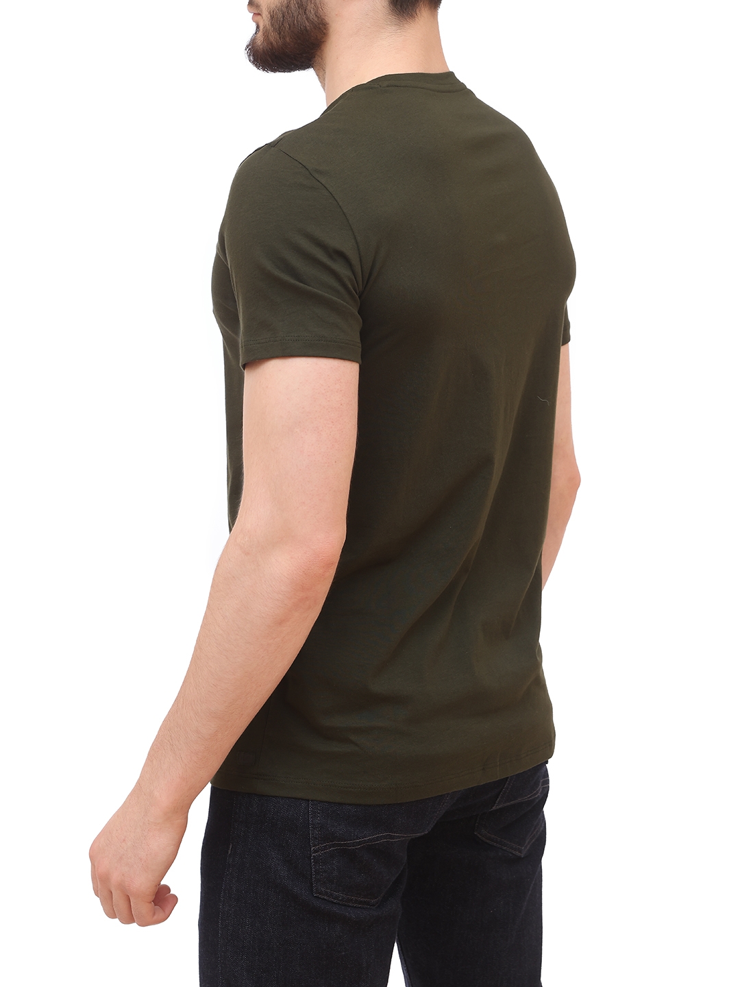 Футболка Armani Exchange 8NZT74 ZJA5Z 1851 хаки мужская из хлопка — купить в интернет-магазине Verdistore