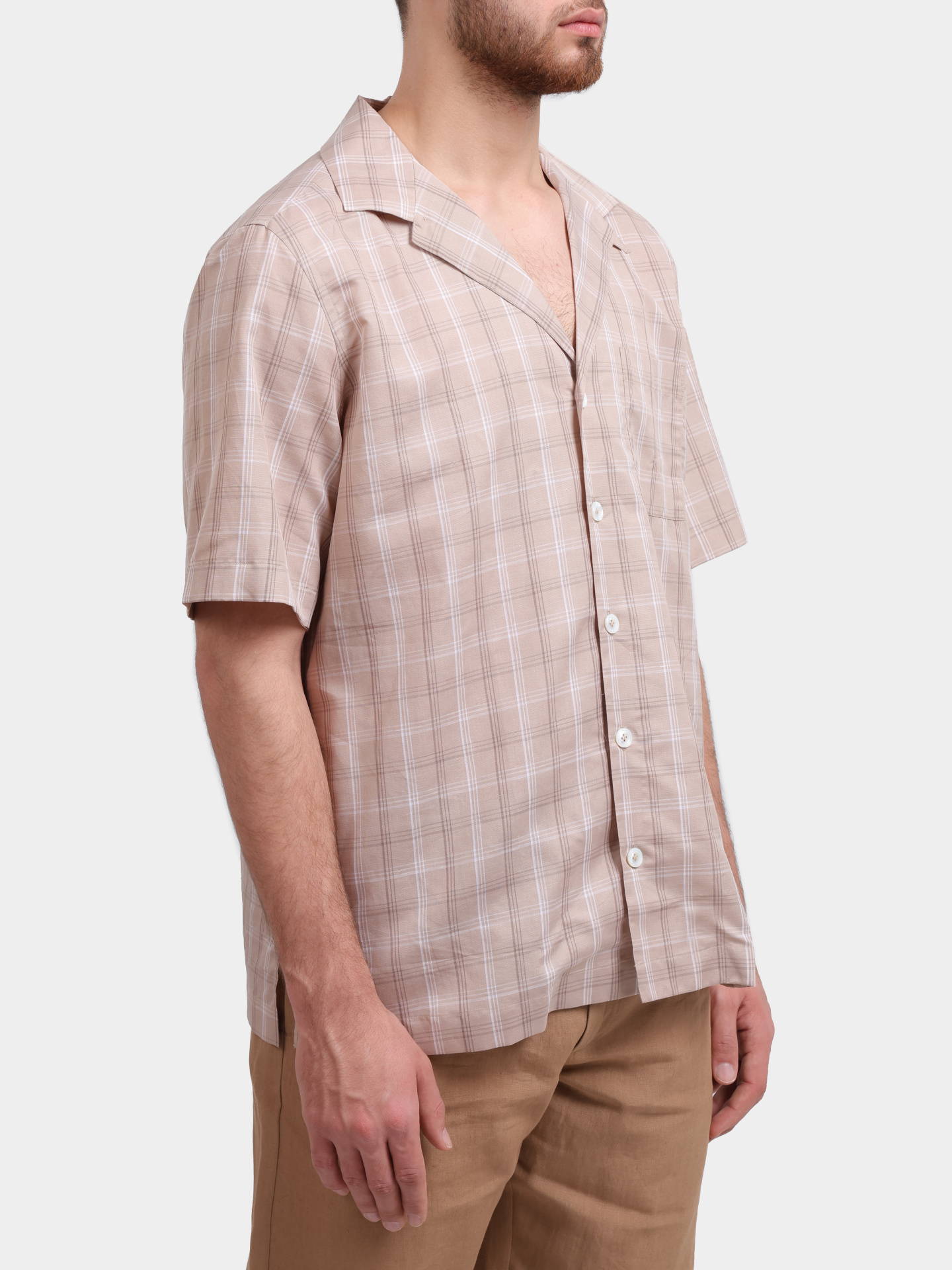 Рубашка Lardini PA KLOP PAC1988 мужская с короткими рукавами — купить в интернет-магазине Verdistore