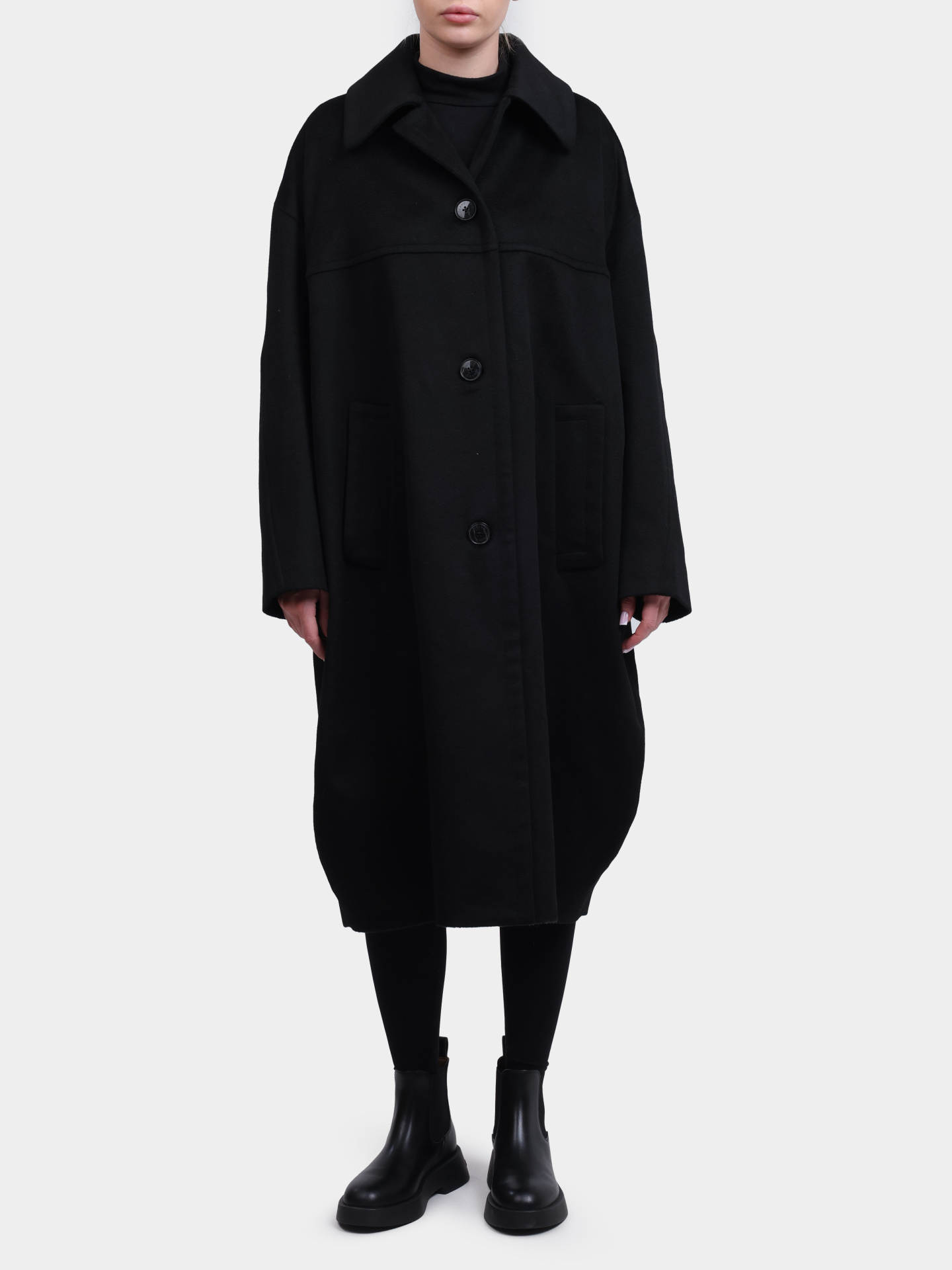 Пальто Herno CA000596D 33313 9300 черное женское  — купить в интернет-магазине Verdistore