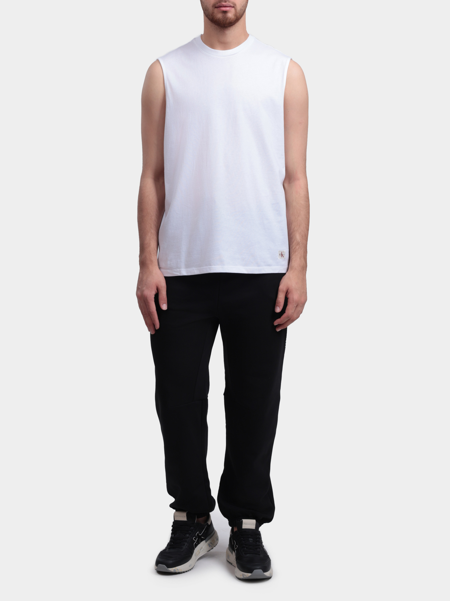 Майка Calvin Klein Jeans LV04RF273G YAF хлопковая мужская — купить в интернет-магазине Verdistore