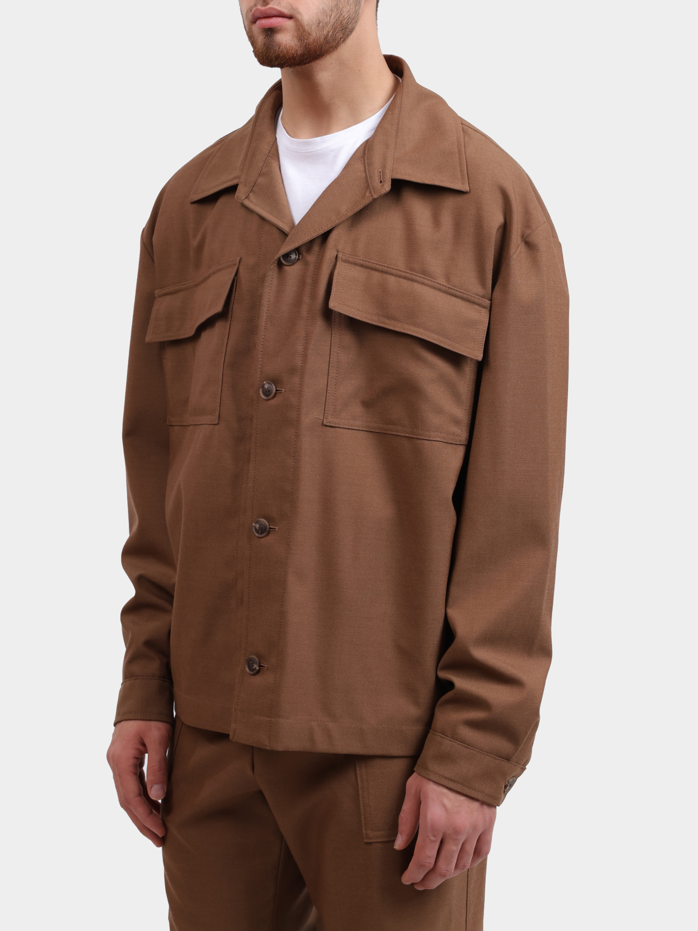 Куртка-рубашка Boss 50545810 217 коричневая мужская — купить в интернет-магазине Verdistore