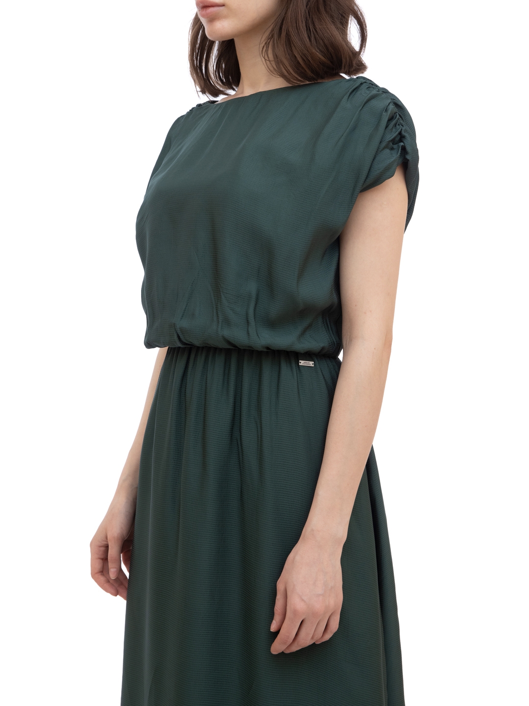 Платье Armani Exchange 3KYA07 зеленое женское с v-образным вырезом на спине — купить в интернет-магазине Verdistore