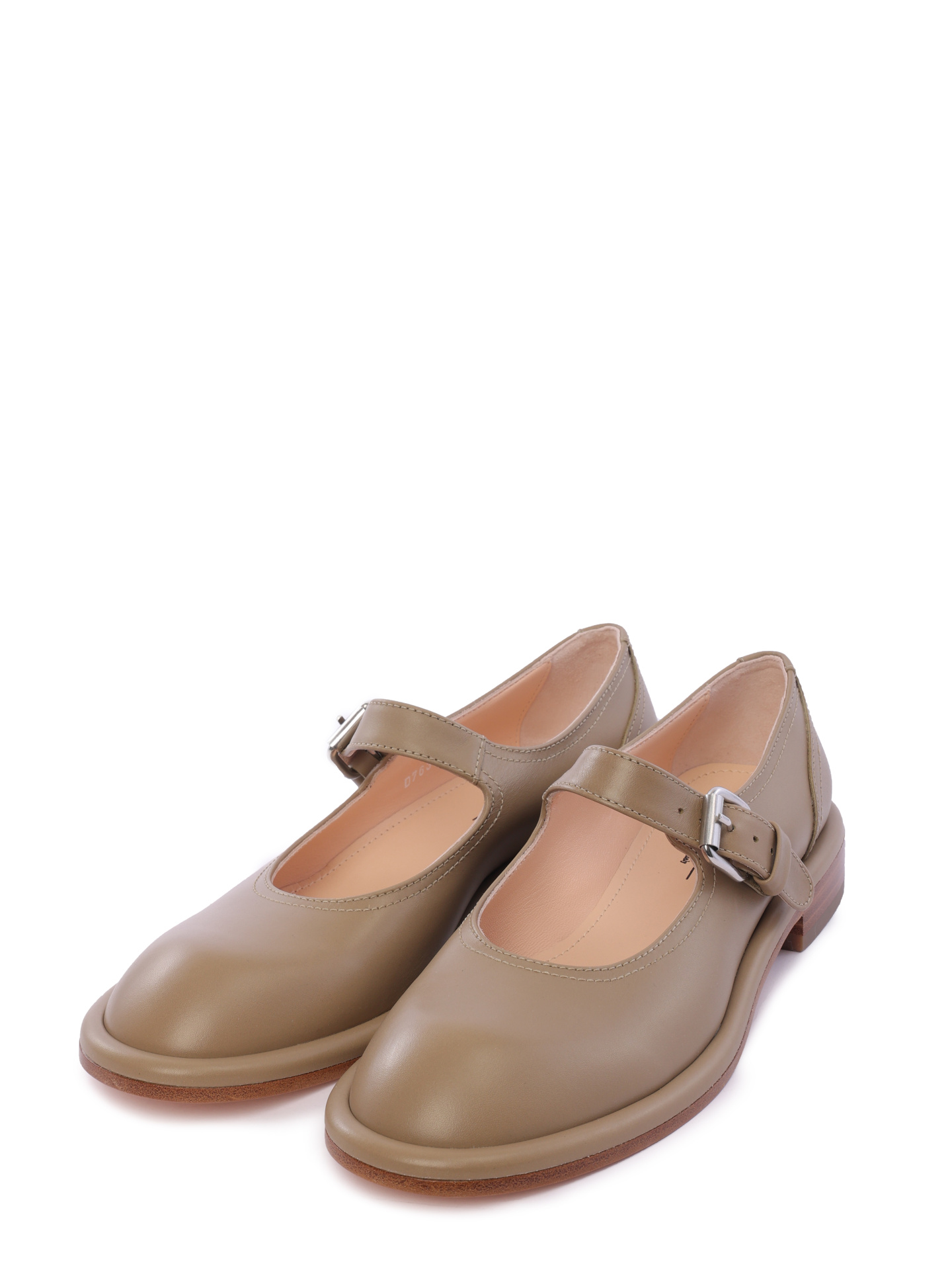 Туфли AGL D763003PCWALDI 0411 хаки женские с пряжкой — купить в интернет-магазине Verdistore