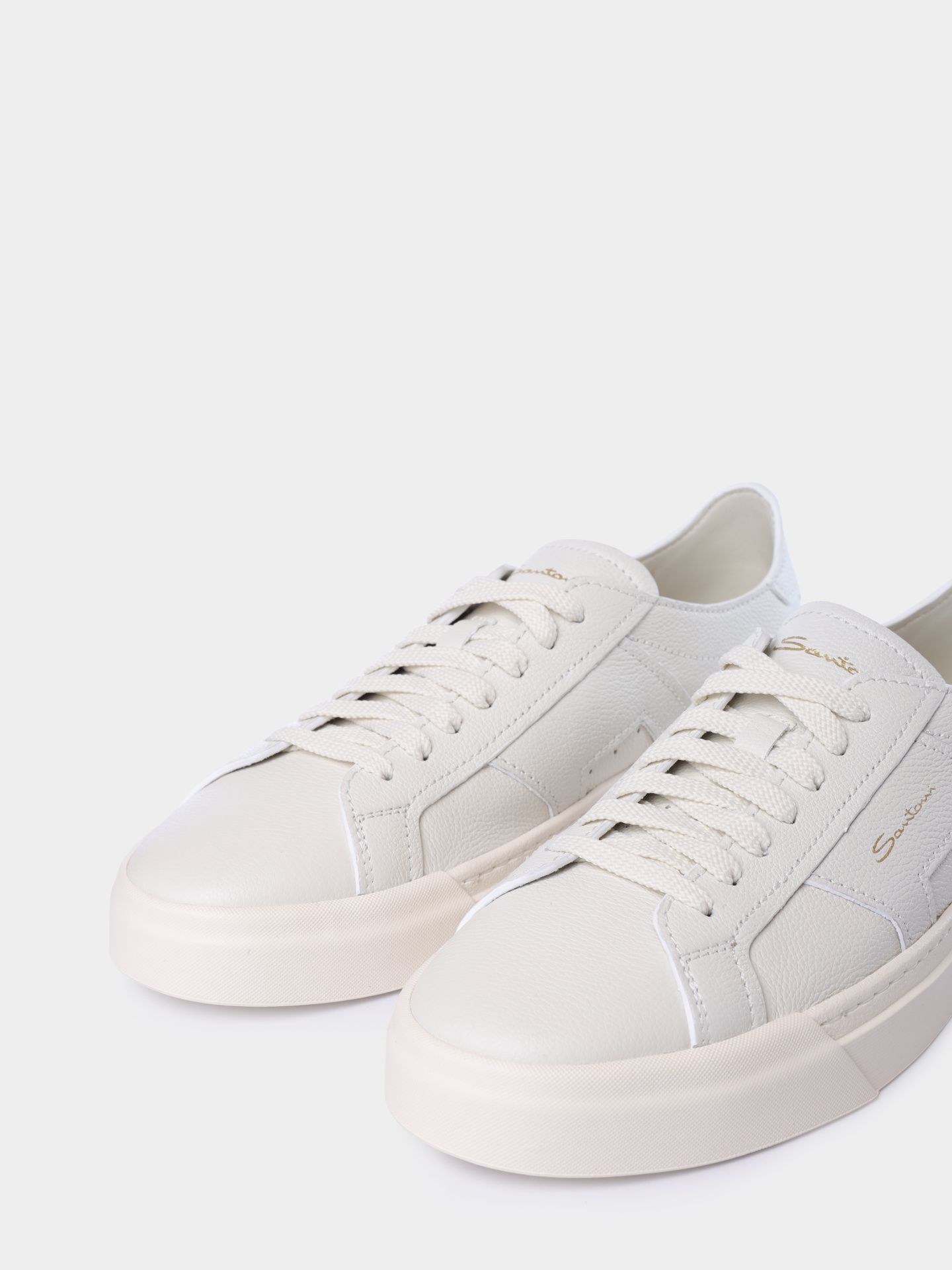 Кеды Santoni MBGG21967PNNTSIWI48 кожаные мужские — купить в интернет-магазине Verdistore