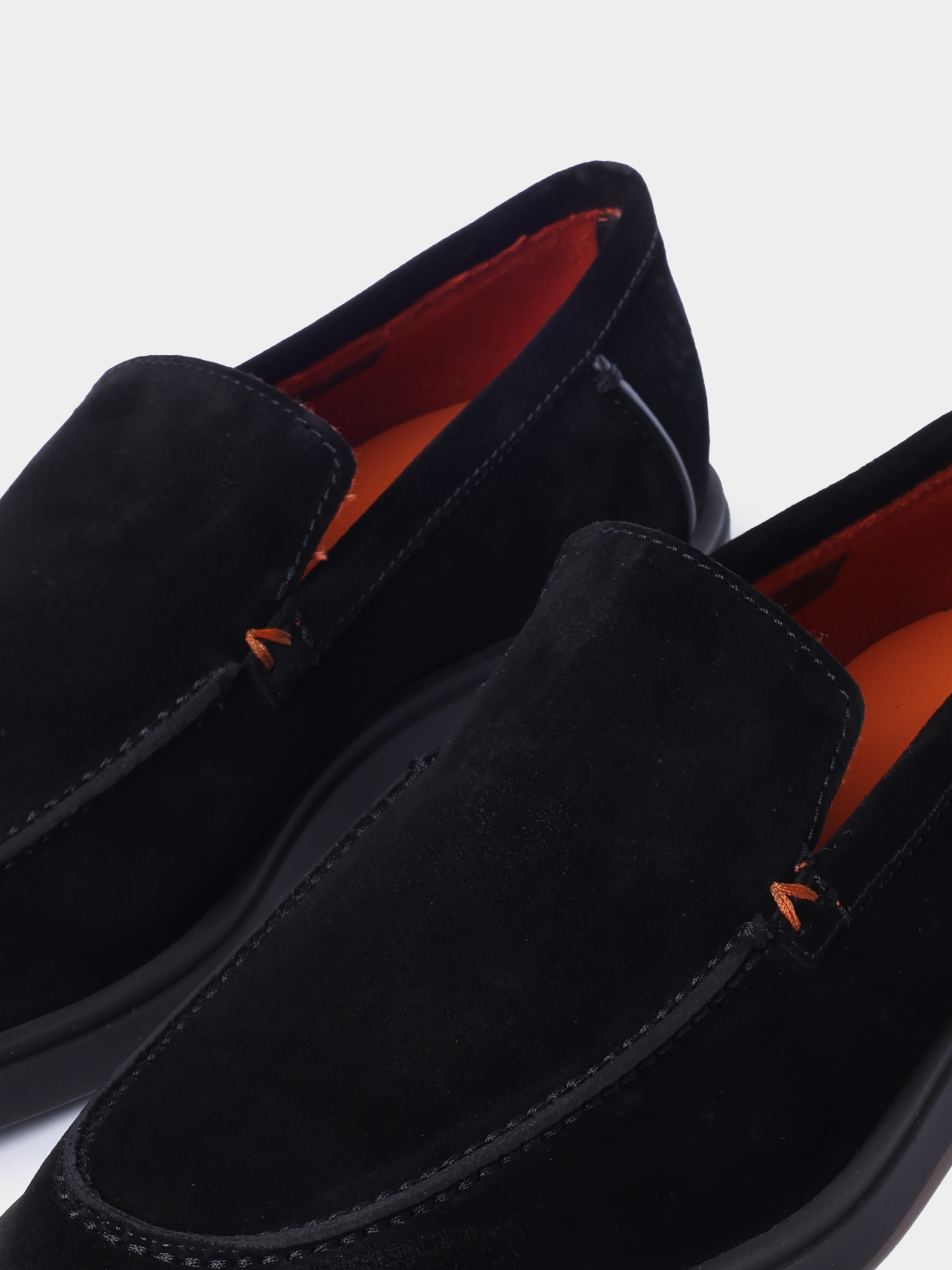 Лоферы Santoni MGDG17824SMOKSVUN01 замшевые мужские — купить в интернет-магазине Verdistore
