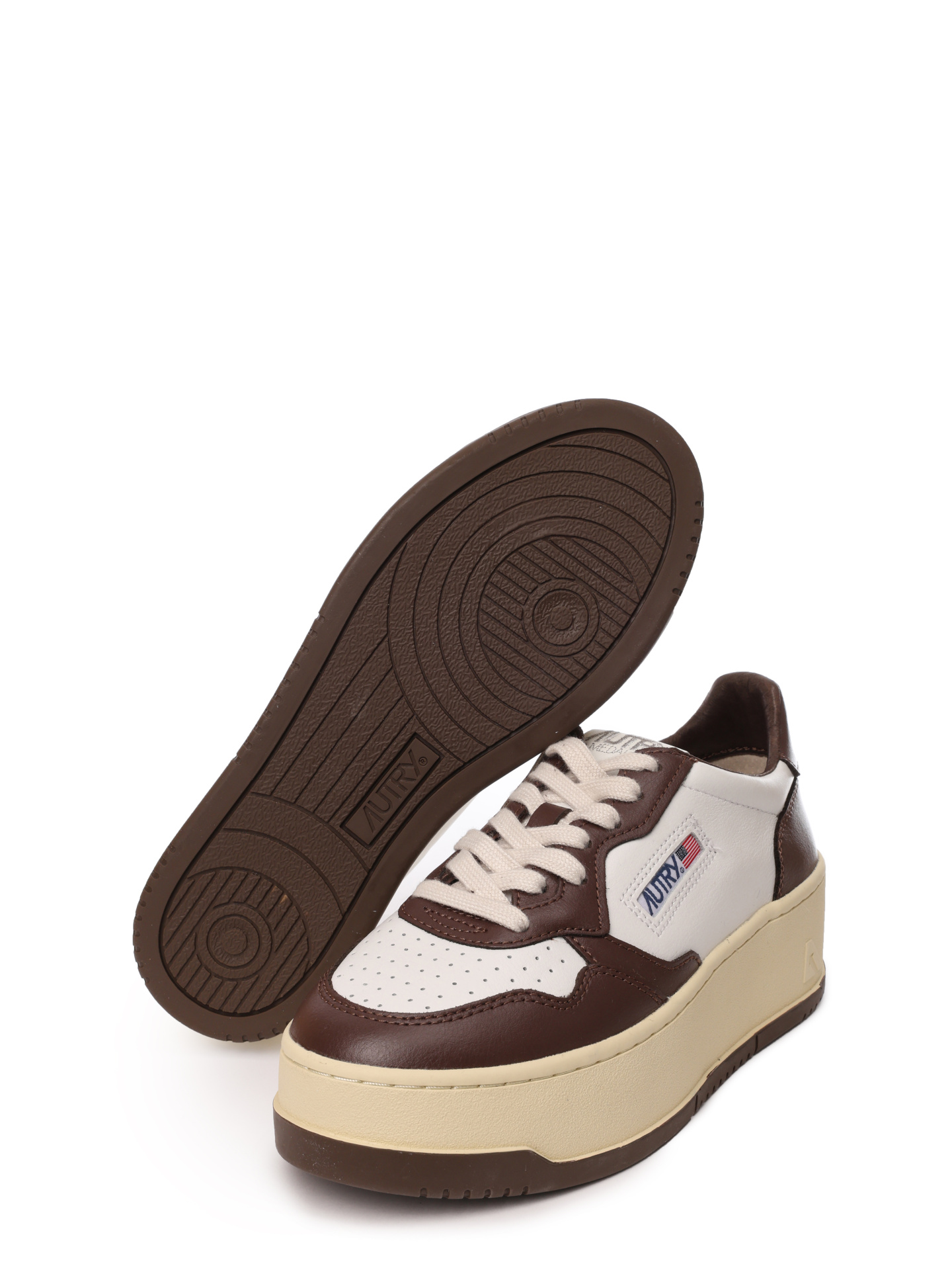 Кеды Autry PTLW-WB46 комбинированные женские на массивной подошве — купить в интернет-магазине Verdistore