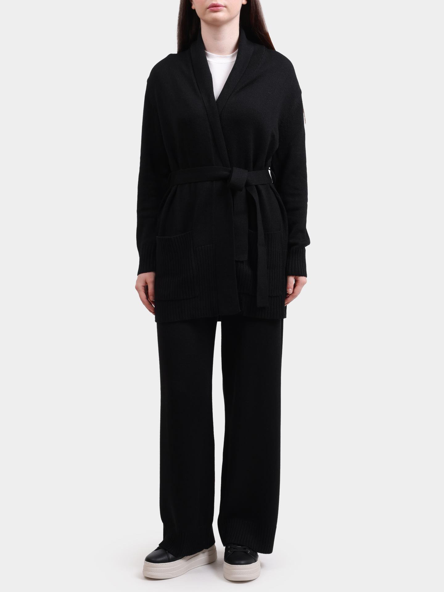 Кардиган Armani Exchange XW000766 AF13774 UC001 черный женский — купить в интернет-магазине Verdistore