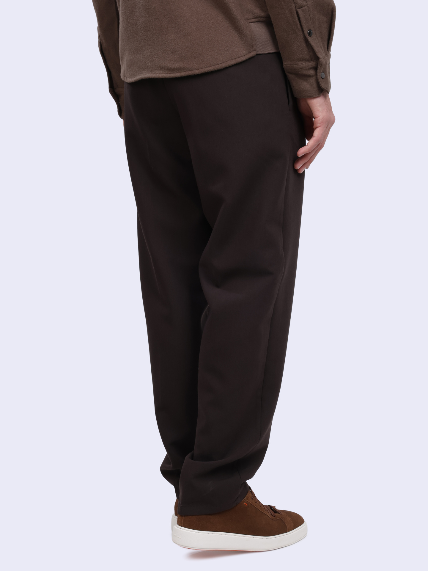 Брюки Emporio Armani 6D1PM6 1NFTZ 05A6 коричневые мужские — купить в интернет-магазине Verdistore