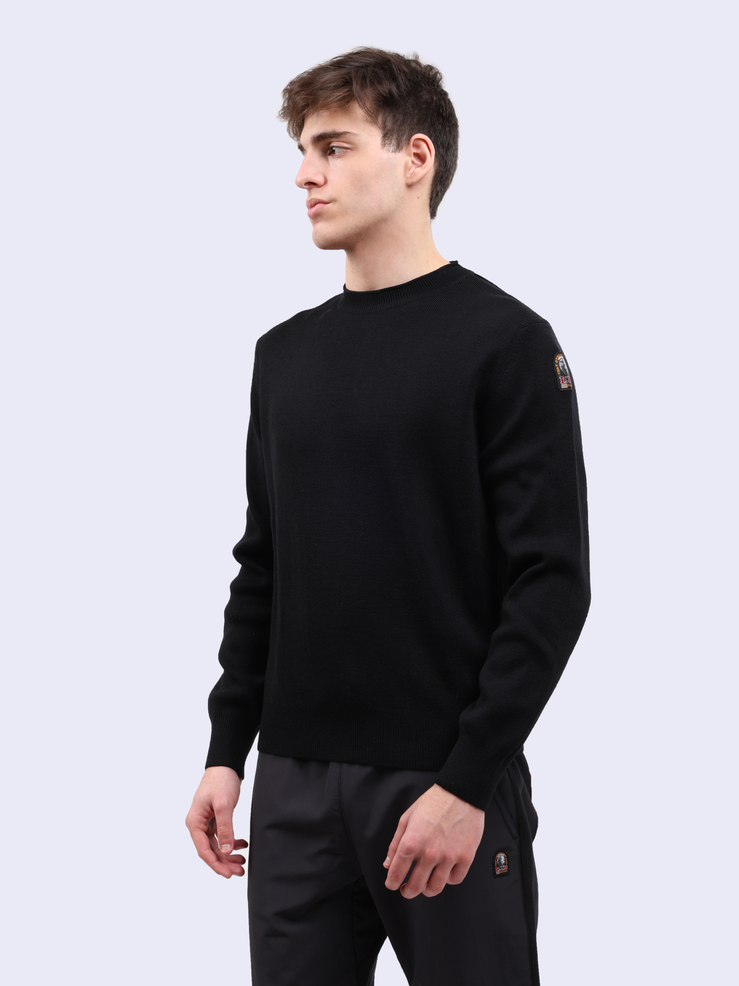 Свитер Parajumpers 24WMPMKNWK01 черный мужской — купить в интернет-магазине Verdistore
