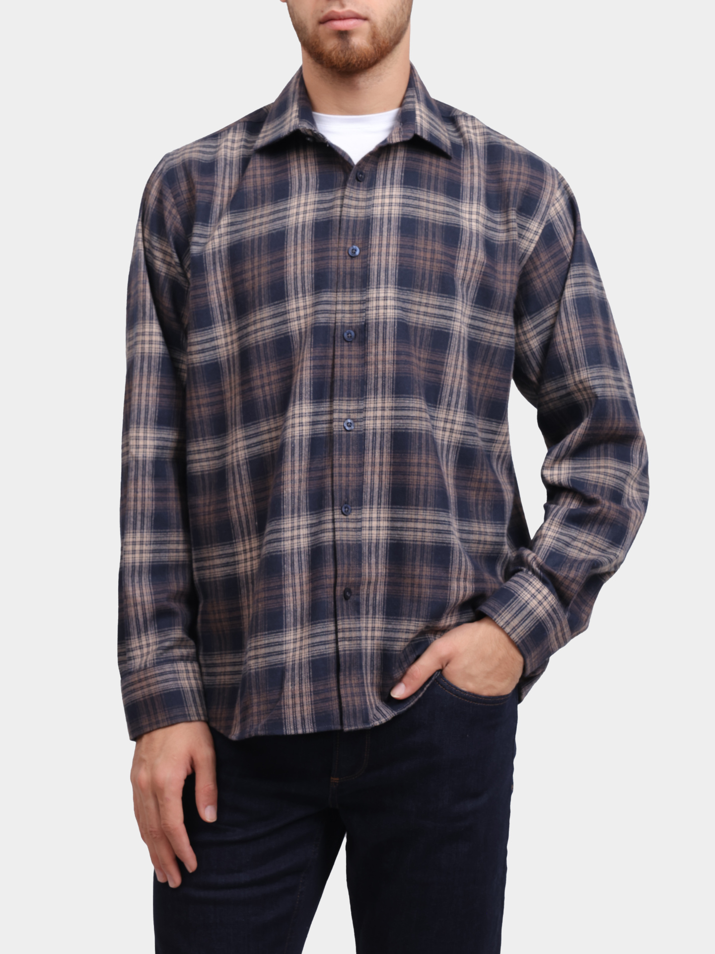 Рубашка Pantamo 4322-317-12 клетчатая мужская — купить в интернет-магазине Verdistore