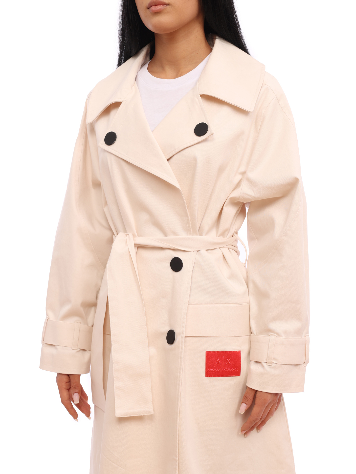 картинка Тренч Armani Exchange 6LYL24 YN7EZ 1130 розовый женский из хлопка от магазина Verdistore