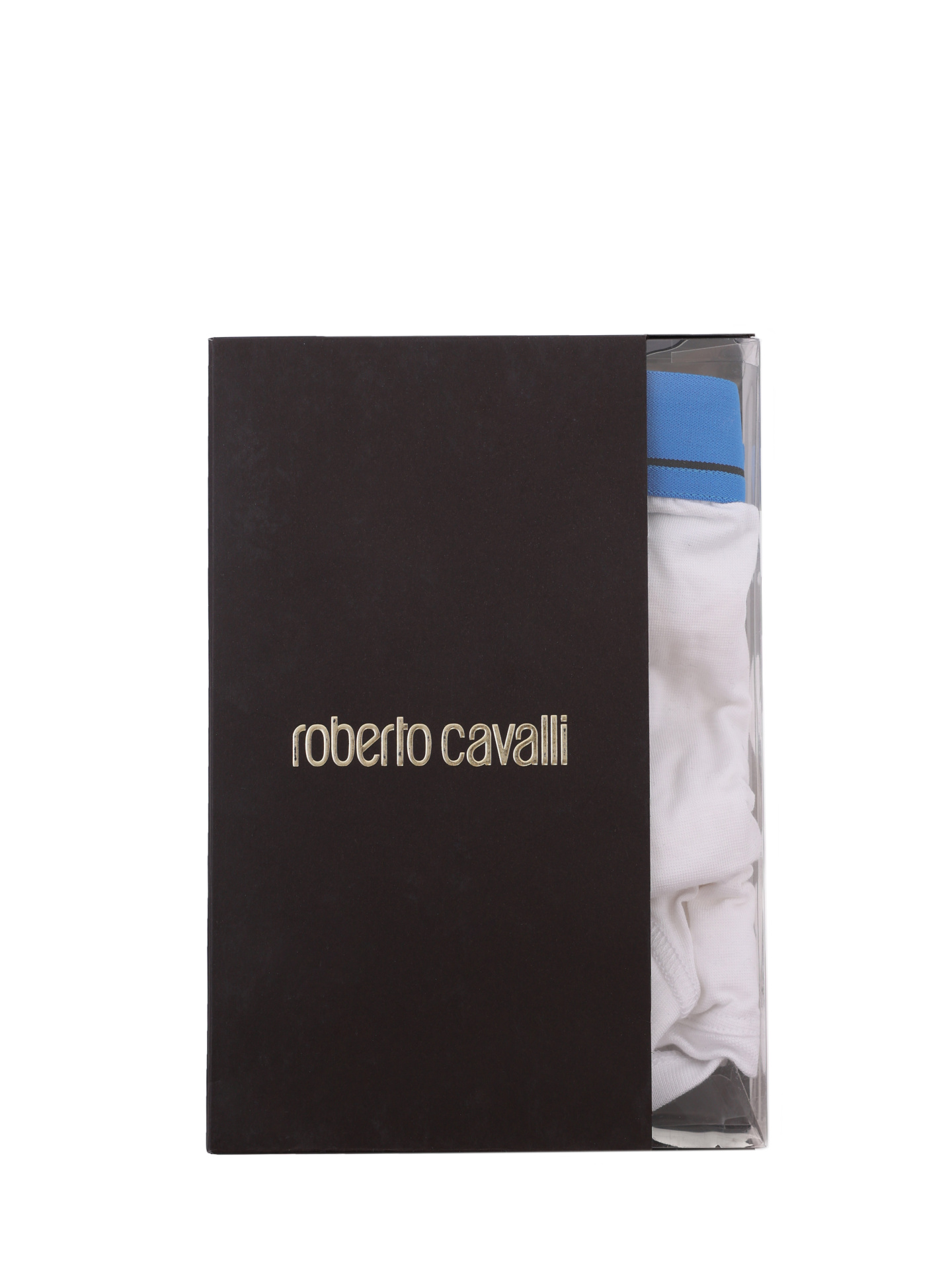 Трусы белые из мягкого материала и синим поясом — купить в интернет-магазине Verdistore