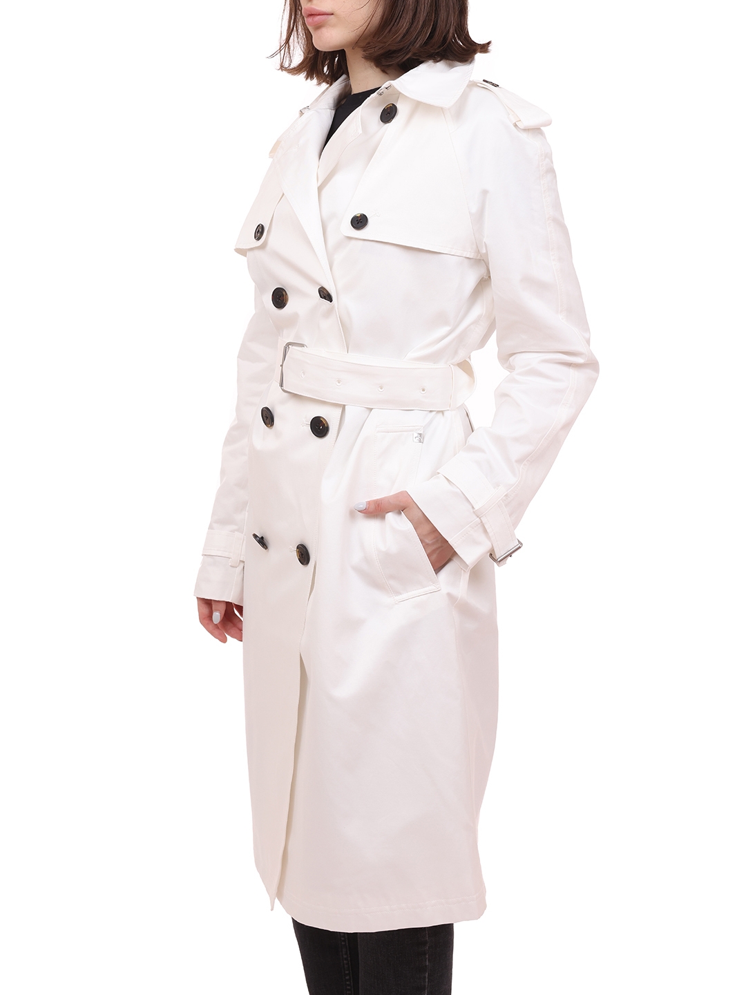 Тренч Calvin Klein K20K202895YBL белый женский — купить в интернет-магазине Verdistore