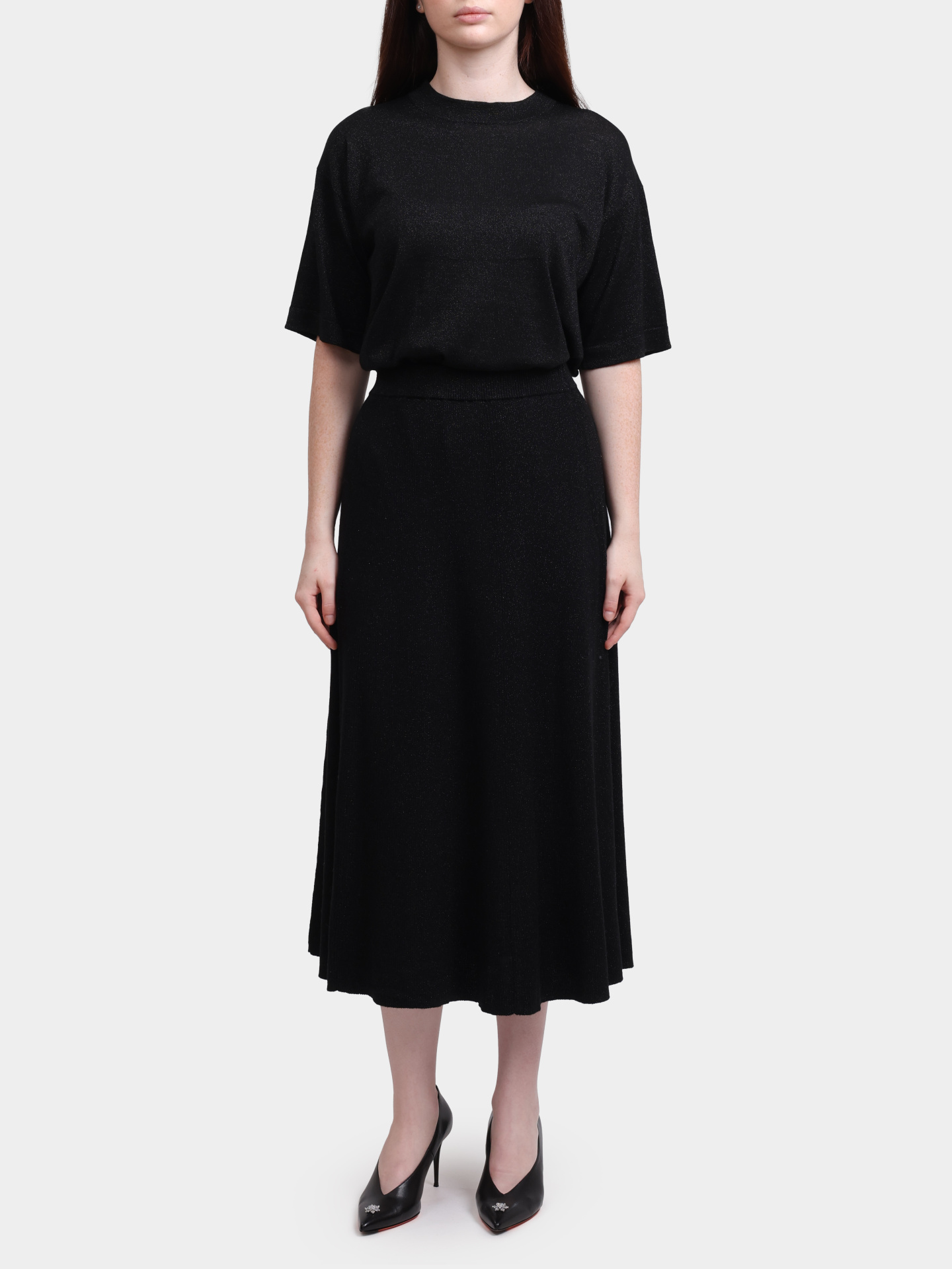 Юбка Re Vera 56W-13-1992 черная женская — купить в интернет-магазине Verdistore