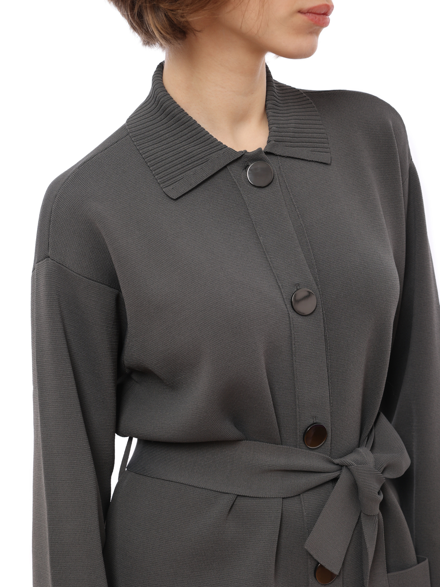 Жакет Armani Exchange 3RYG1F YMH6Z 1894 серый женский из трикотажа — купить в интернет-магазине Verdistore