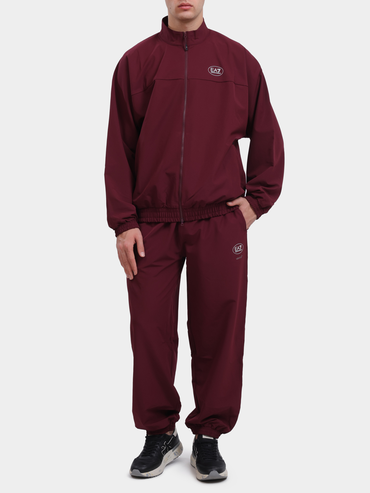 Костюм спортивный EA7 7M000836 AF13555 M5064 бордовый мужской — купить в интернет-магазине Verdistore