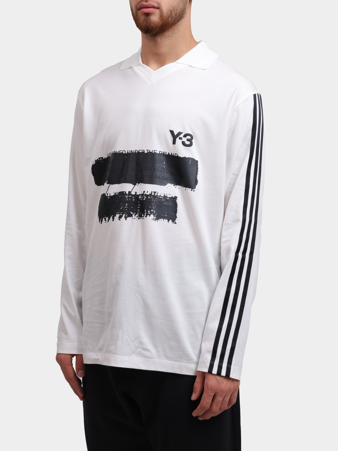 Поло Y-3 JM3233 хлопковое мужское с логотипом — купить в интернет-магазине Verdistore