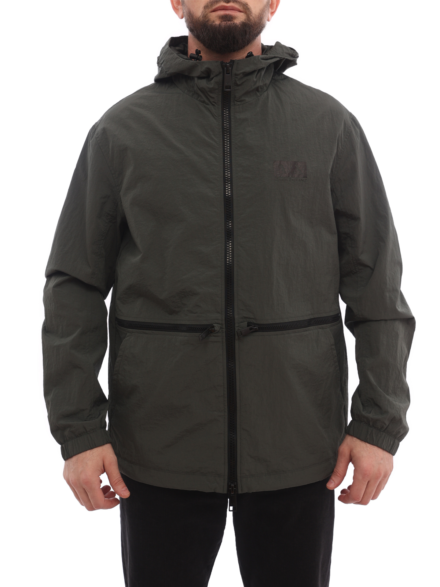 Куртка Armani Exchange 3LZB50 ZNBYZ 1839 хаки мужская на молнии — купить в интернет-магазине Verdistore