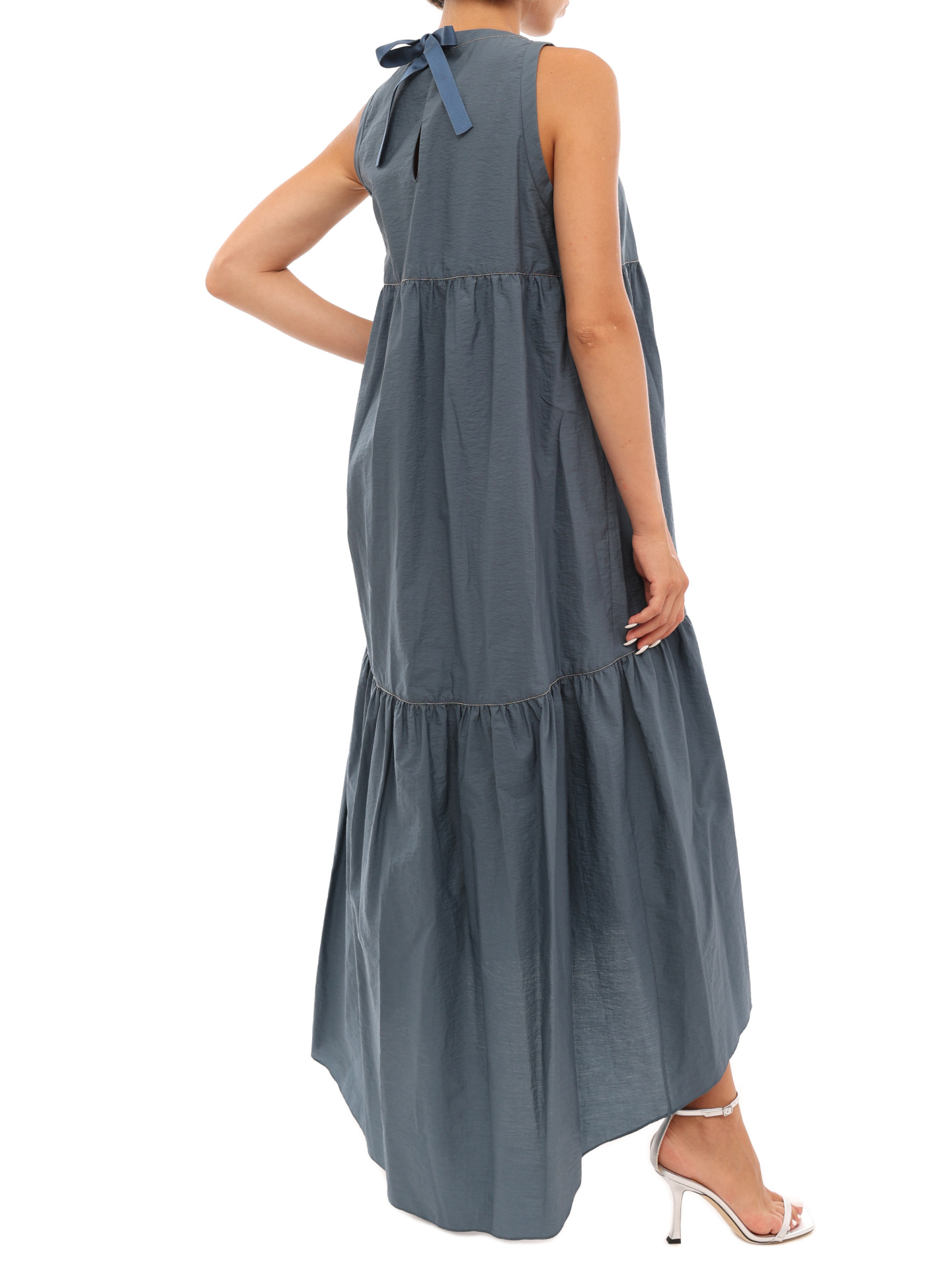 Платье Brunello Cucinelli M0F79AV034 голубое женское — купить в интернет-магазине Verdistore