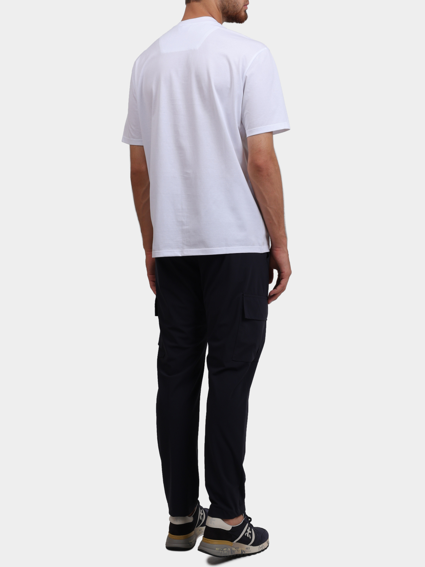 Футболка PMDS TS235 EMBOSSED 010 хлопковая мужская с логотипом — купить в интернет-магазине Verdistore