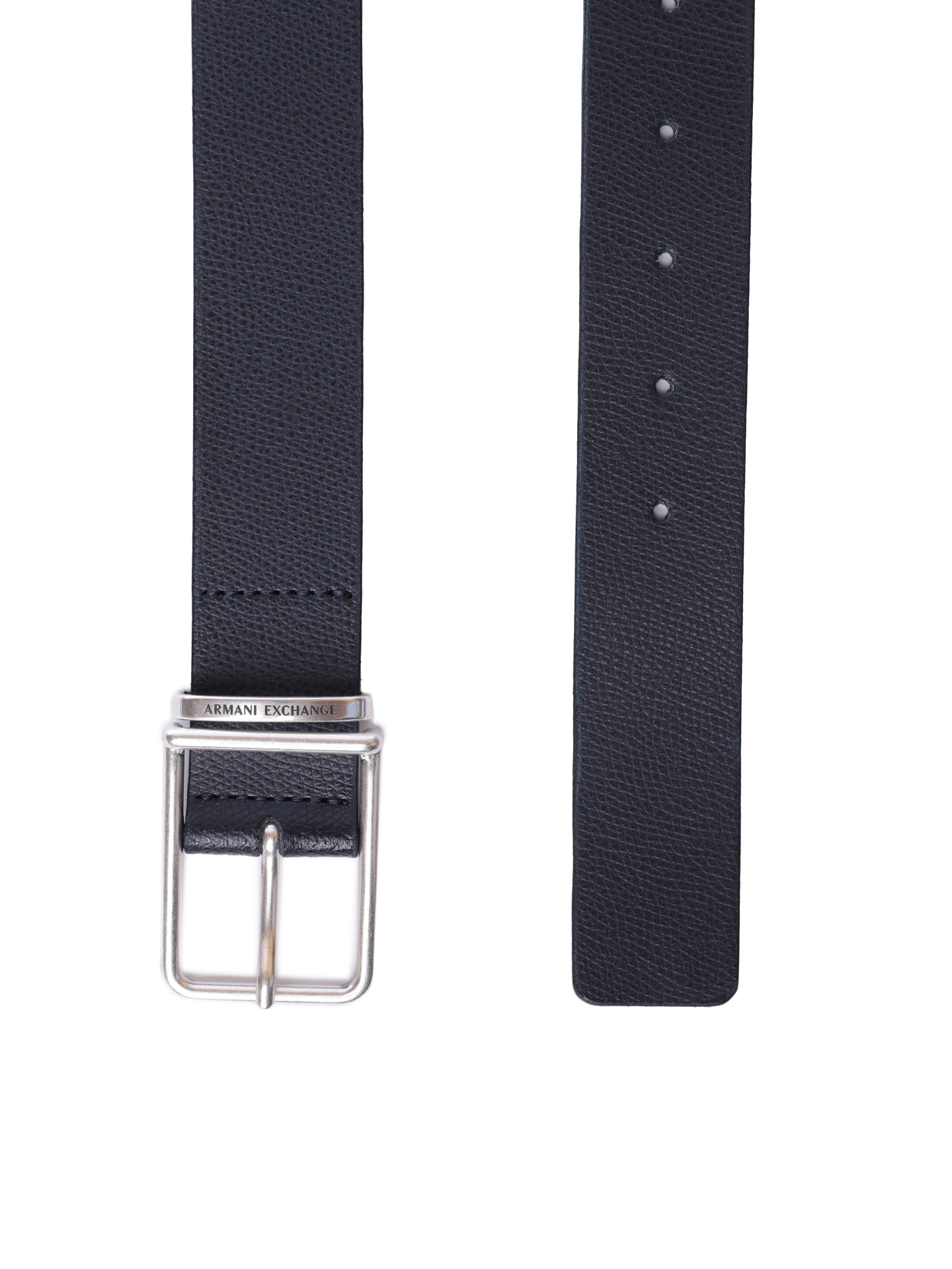 Ремень Armani Exchange XM000615 AF12714 UB101 темно-синий мужской из зернистой кожи — купить в интернет-магазине Verdistore