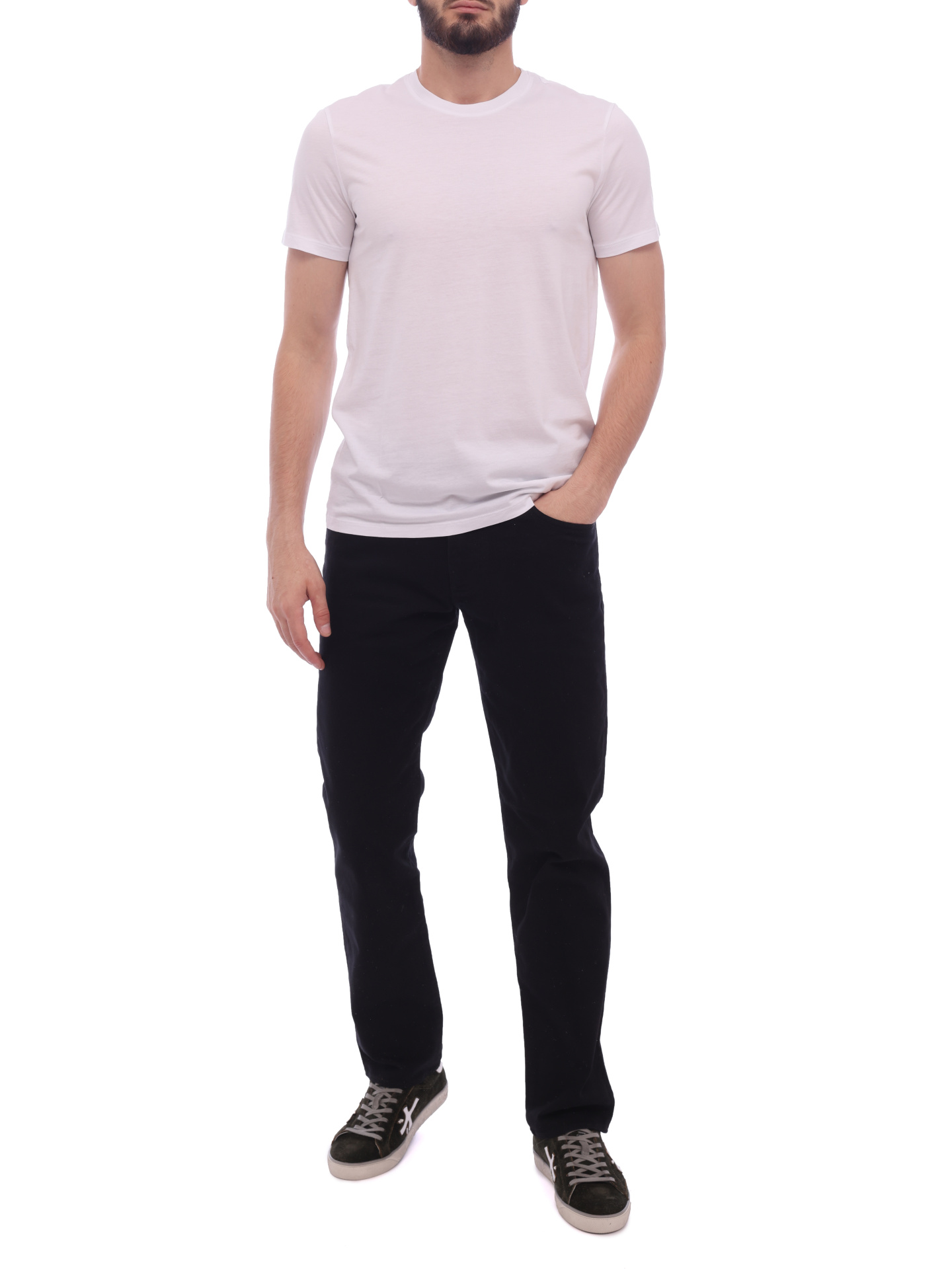 Футболка Armani Exchange 8NZT74 ZJA5Z 1100 белая мужская из хлопка — купить в интернет-магазине Verdistore
