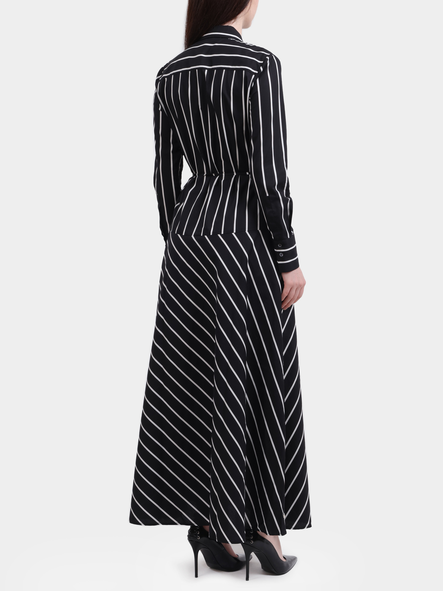 Платье Pinko 105597 A2SQ ZZ2 хлопковое женское в полоску — купить в интернет-магазине Verdistore