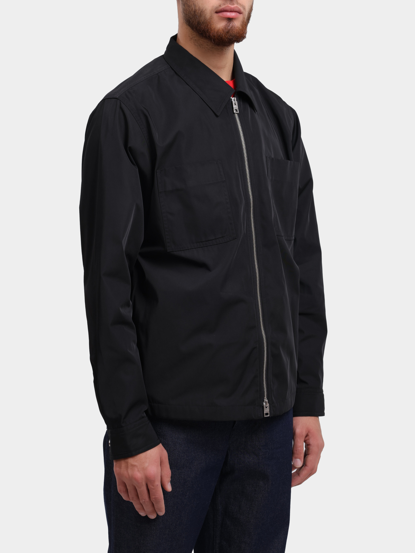 Куртка-рубашка Hugo 50548696 001 черная мужская — купить в интернет-магазине Verdistore