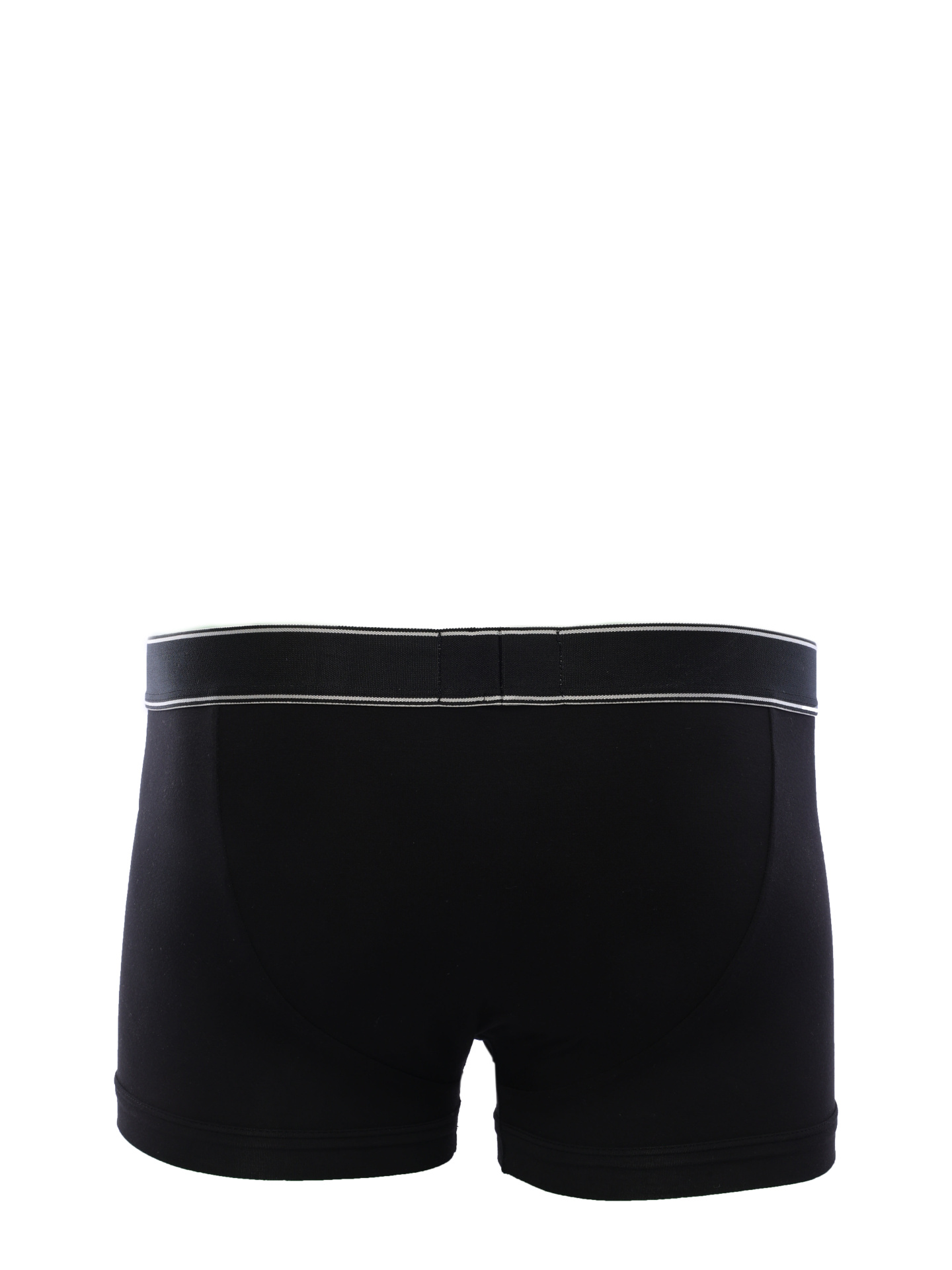 Трусы черные из мягкого трикотажа с логотипом на поясе — купить в интернет-магазине Verdistore