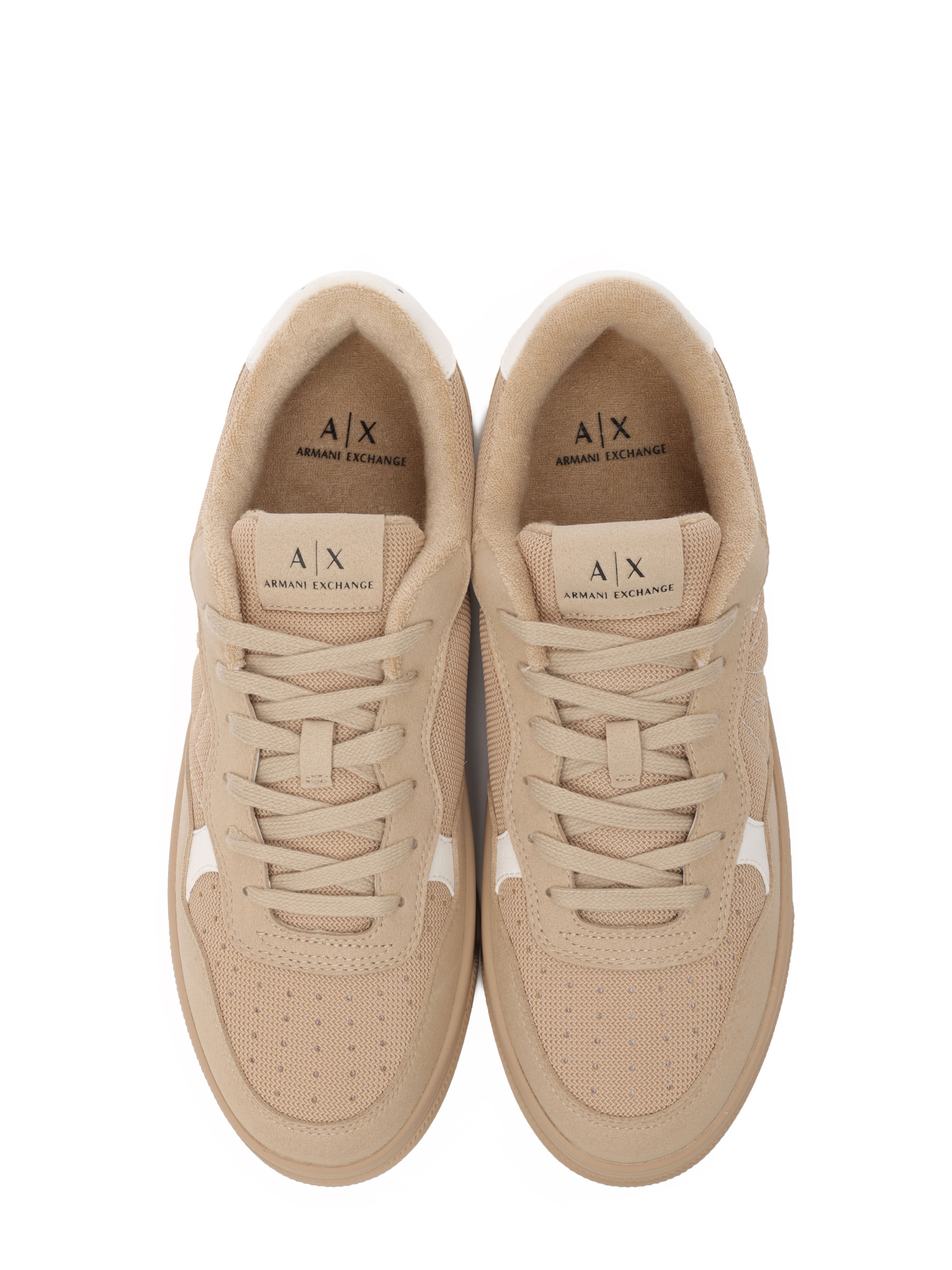 Кеды Armani Exchange XUX148 XV804 00117 бежевые мужские — купить в интернет-магазине Verdistore
