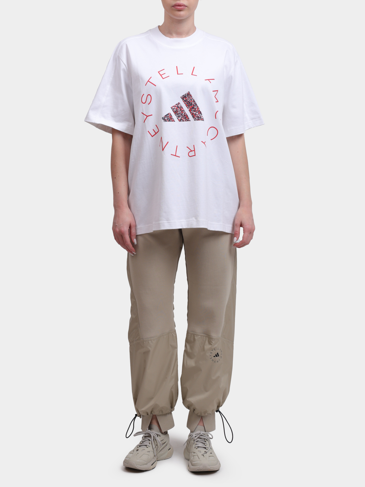 Футболка JG0975 Adidas by Stella McCartney белая женская с принтом — купить в интернет-магазине Verdistore