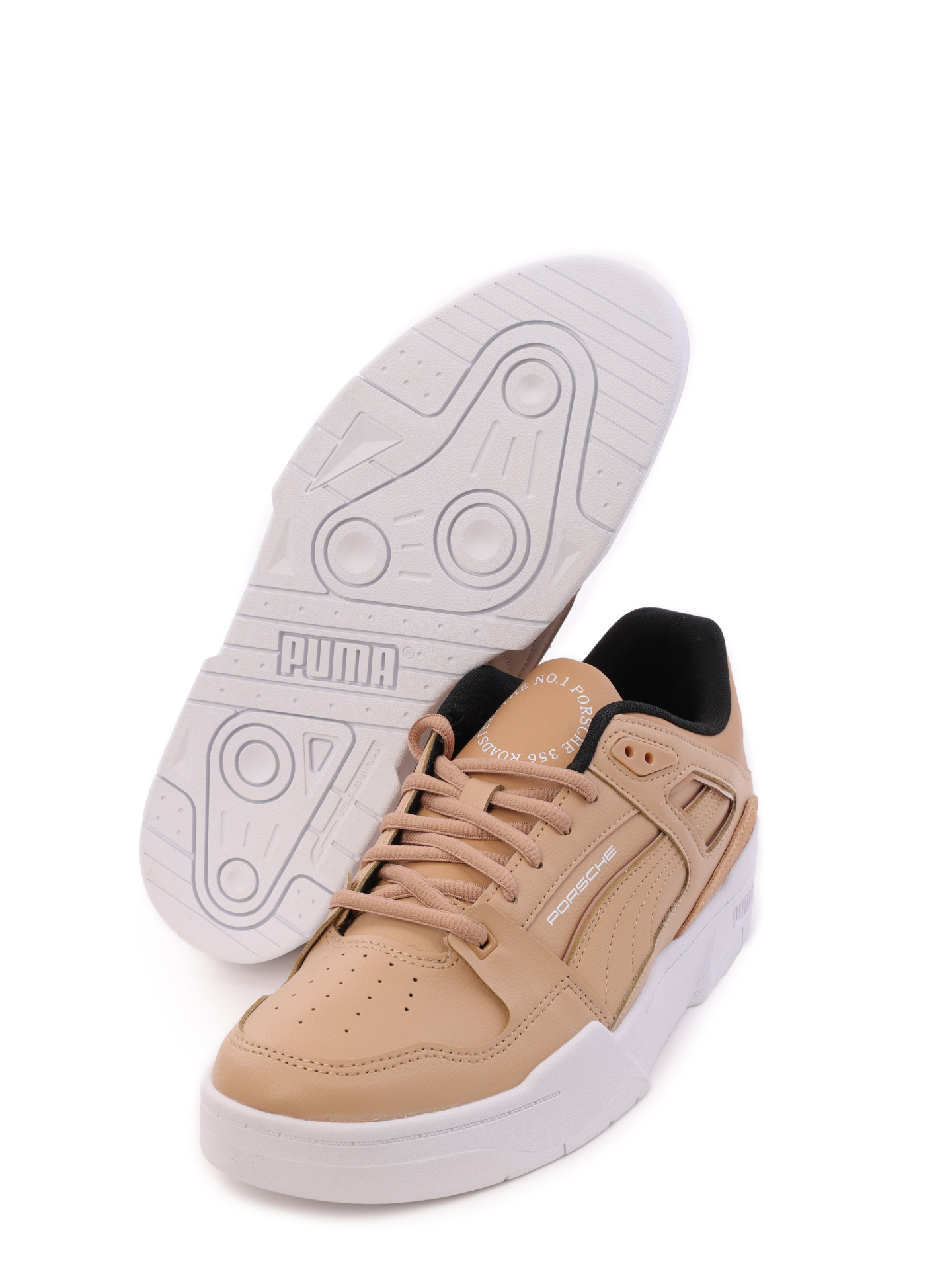 Кроссовки Puma x Porsche бежевые на белой подошве — купить в интернет-магазине Verdistore