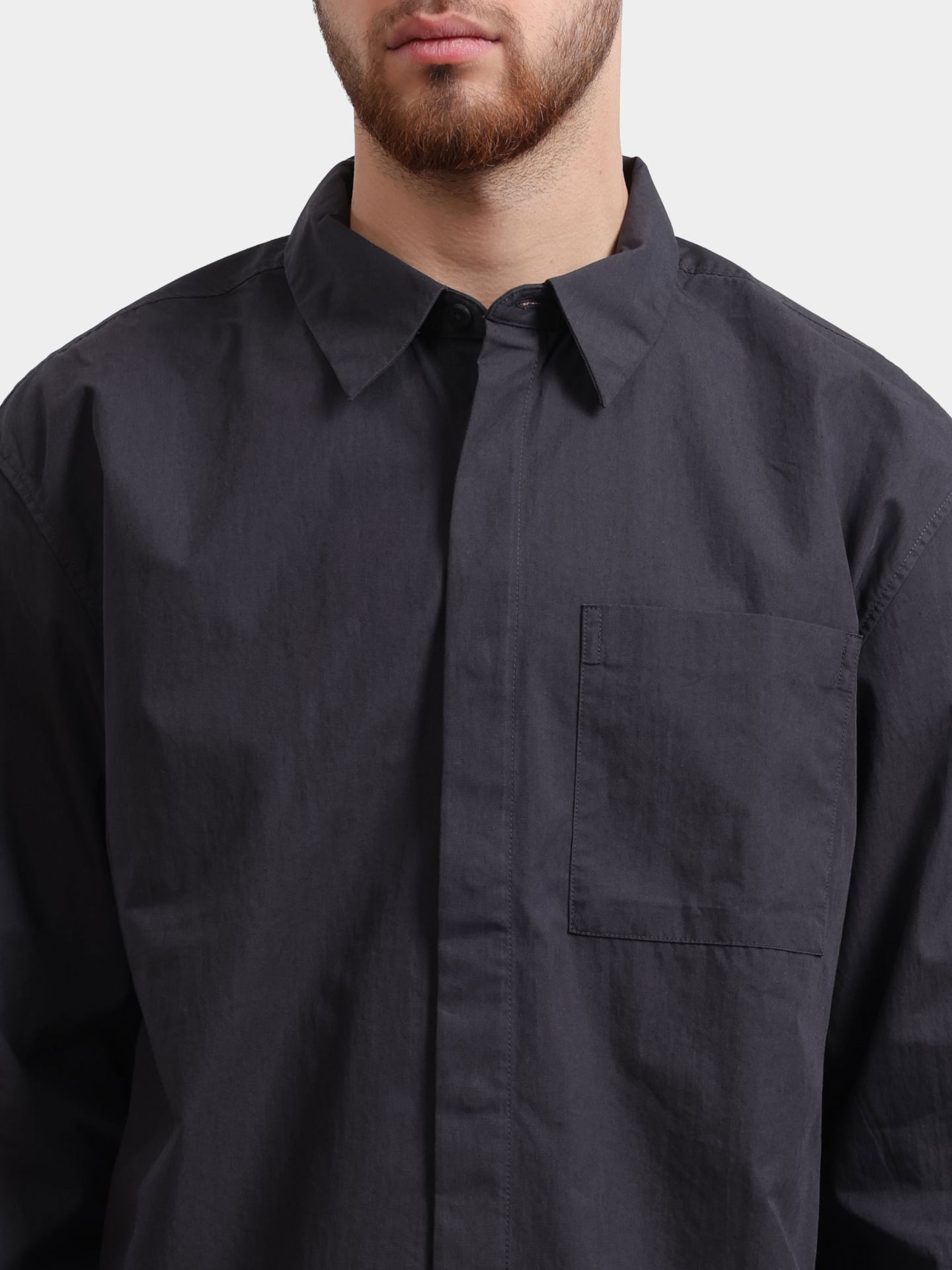 Рубашка Calvin Klein LV04LC128G 8MN темно-серая мужская — купить в интернет-магазине Verdistore