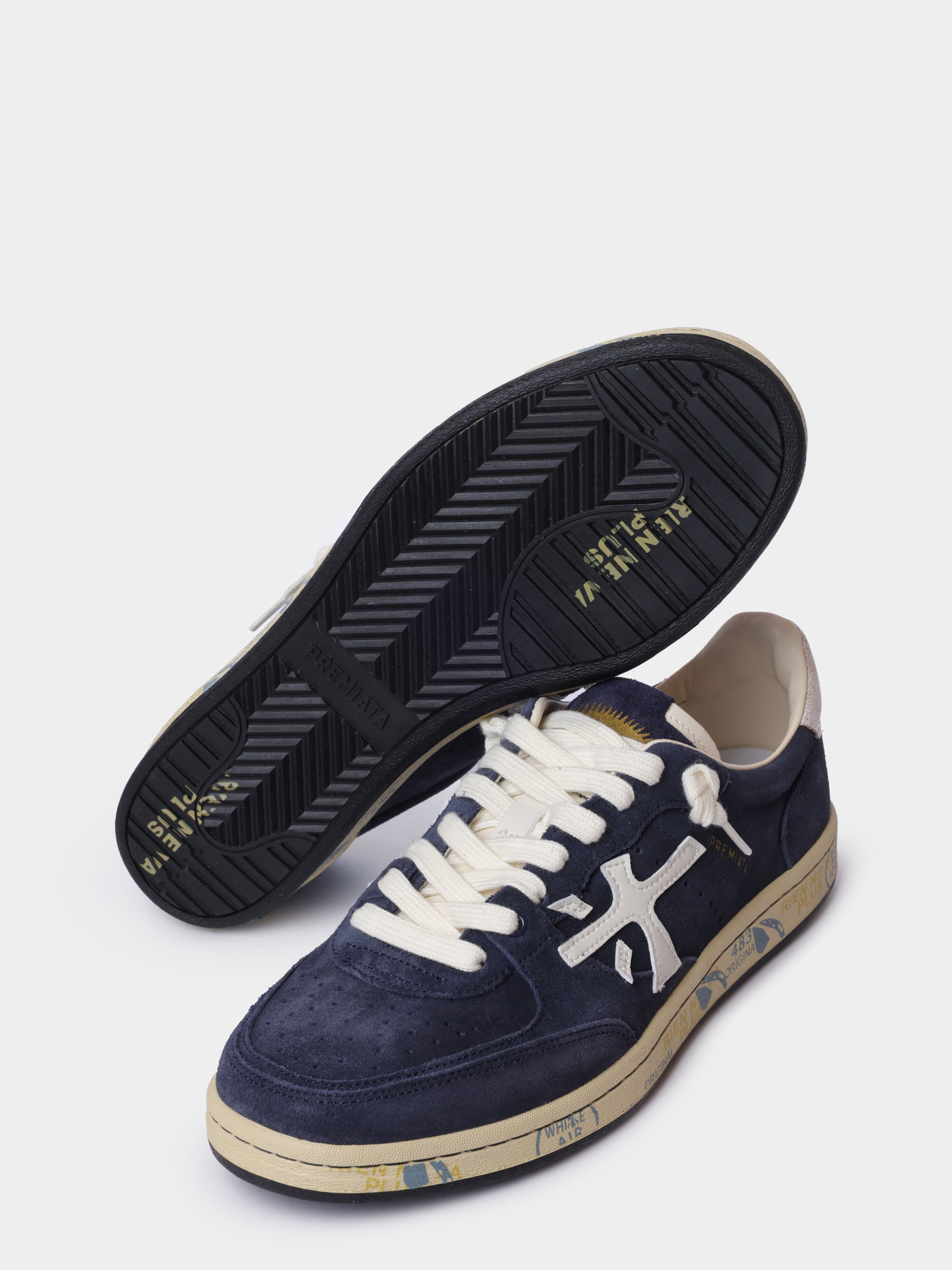 Кеды Premiata Sport BSKTCLAY VAR 7708 темно-синие мужские + — купить в интернет-магазине Verdistore